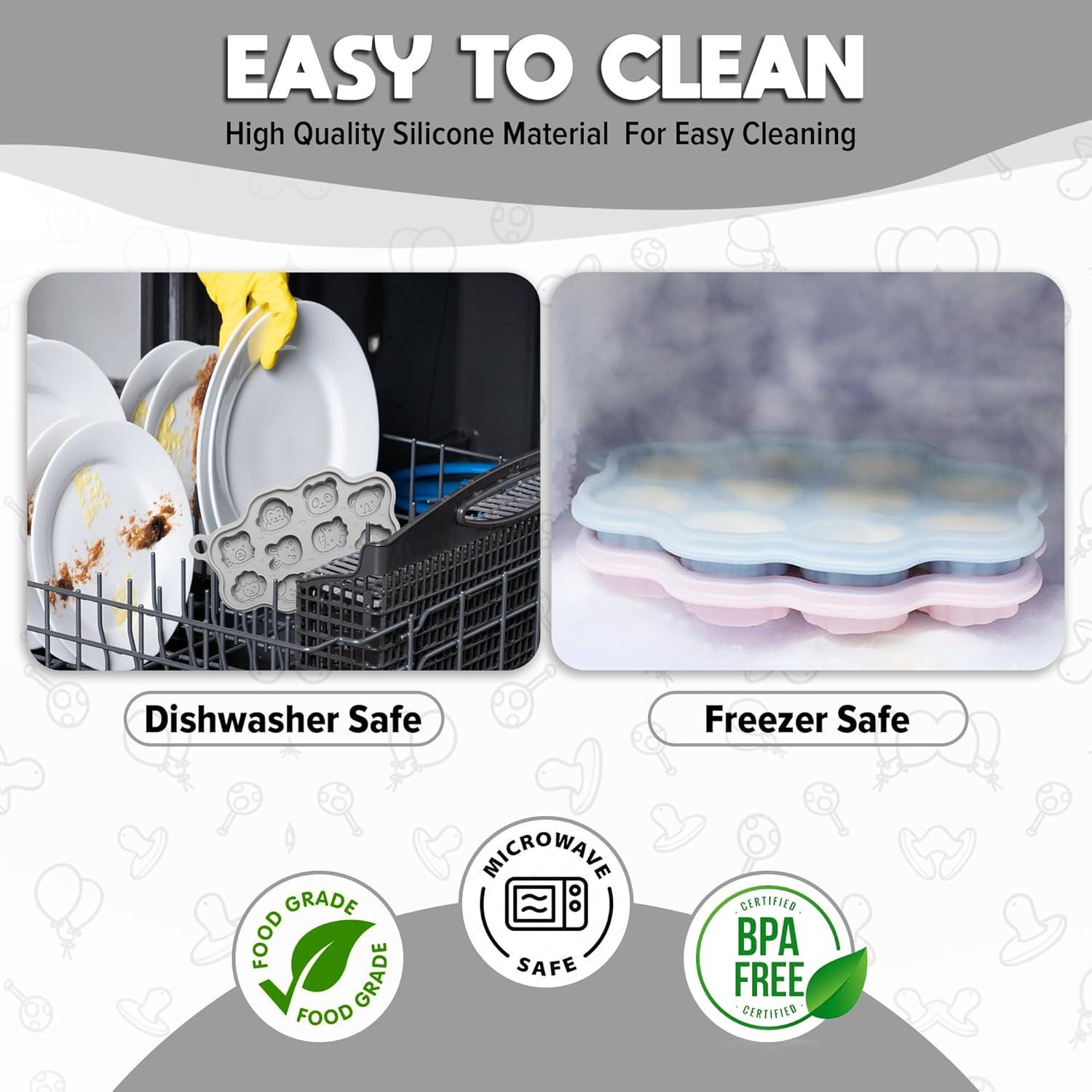 Moldes de Popsicle de Silicona O'doe para Bebés - 18 Porciones