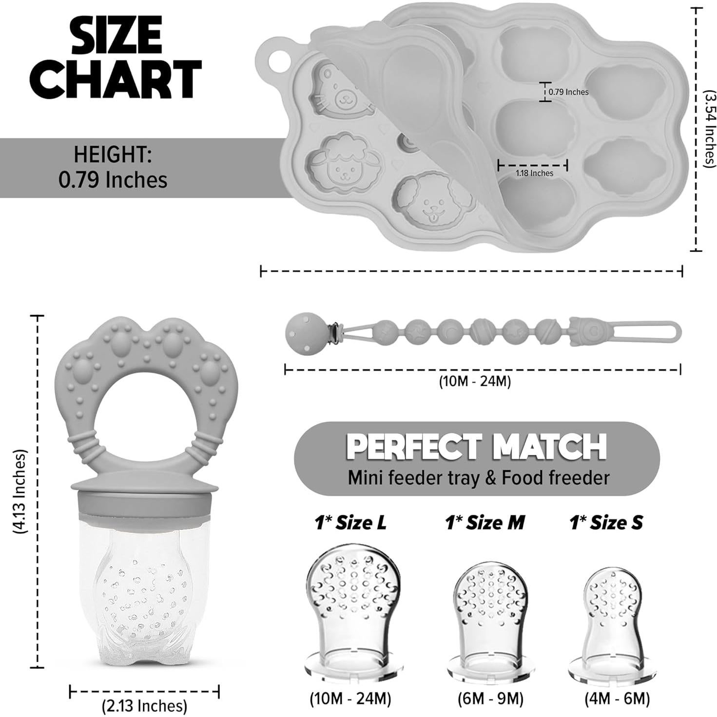 Moldes de Popsicle de Silicona O'doe para Bebés - 18 Porciones