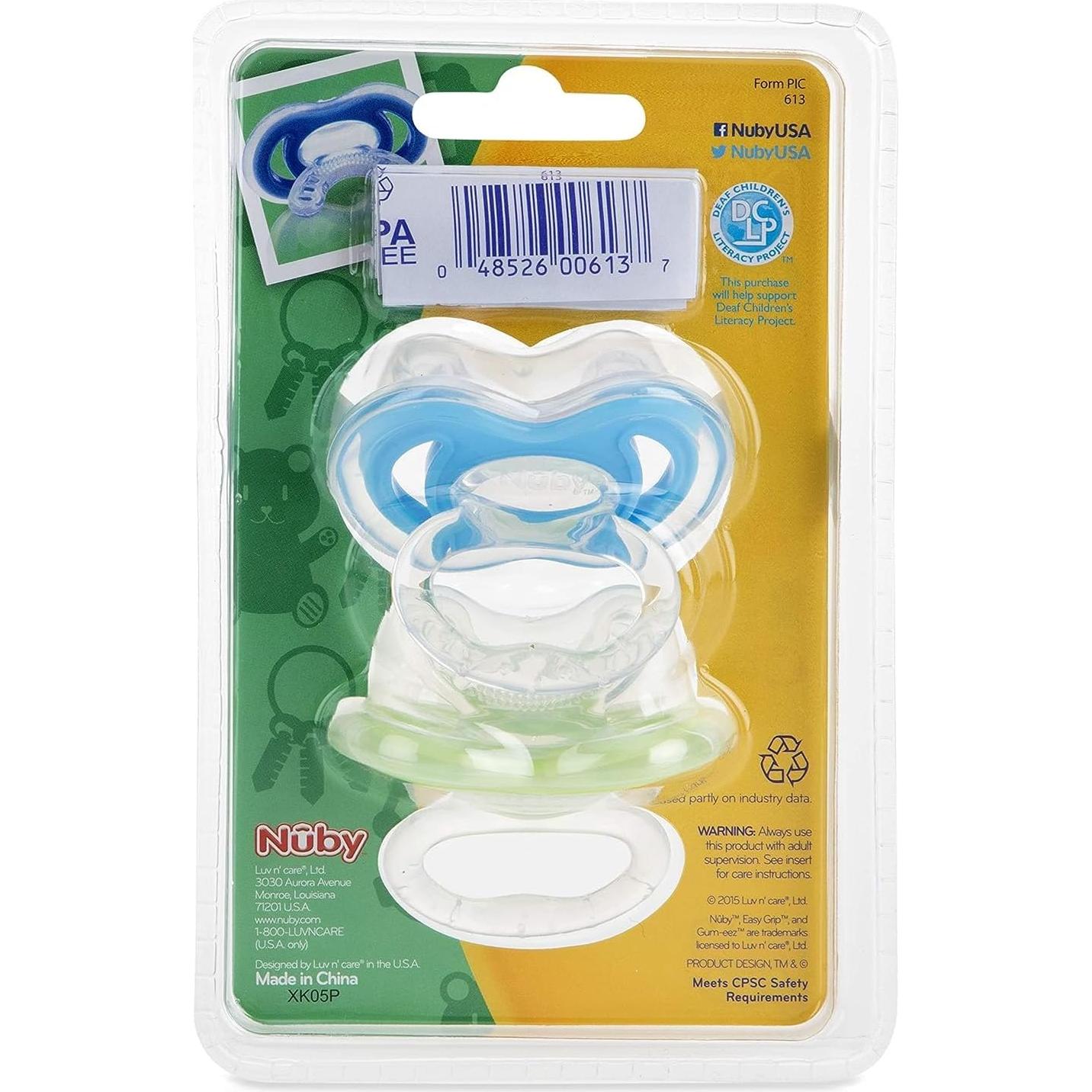 Mordedores Chupetes Nuby Gum-EEZ 2-Pack Silicona Médica