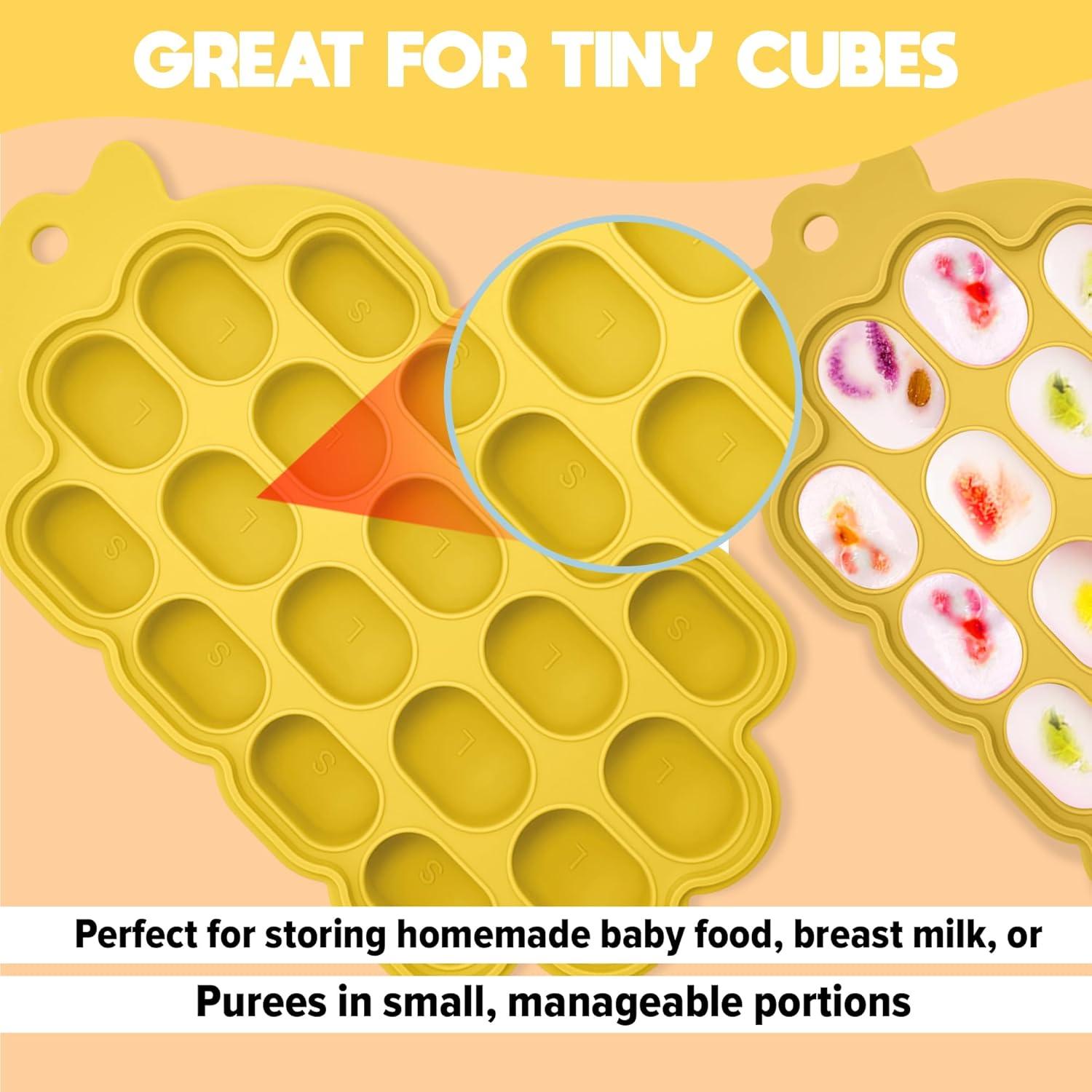 Moldes de Popsicle de Silicona O'doe para Bebés + 2 Alimentadores