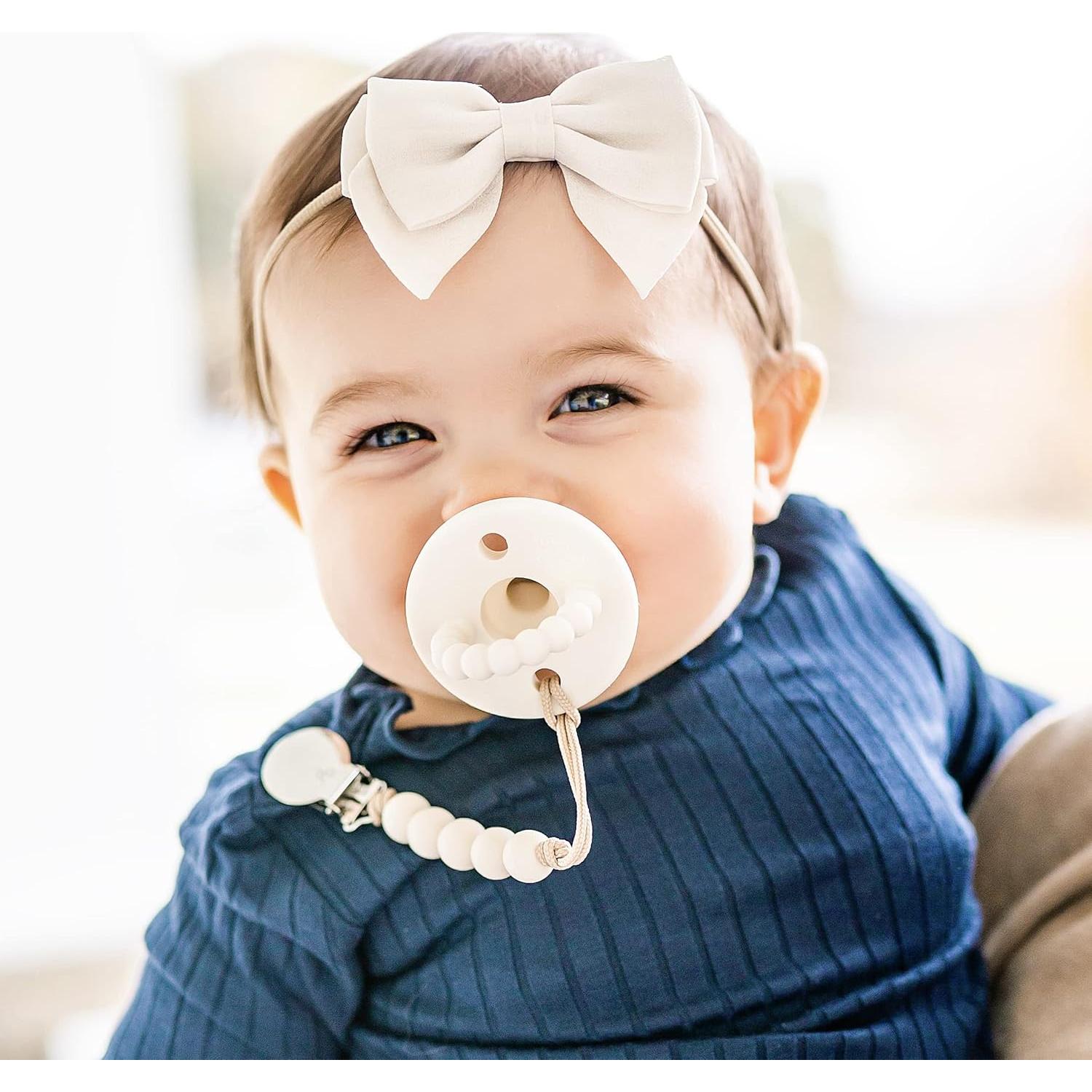 Chupete y Mordedor Cutie PAT Ryan & Rose Inclinación Marfil