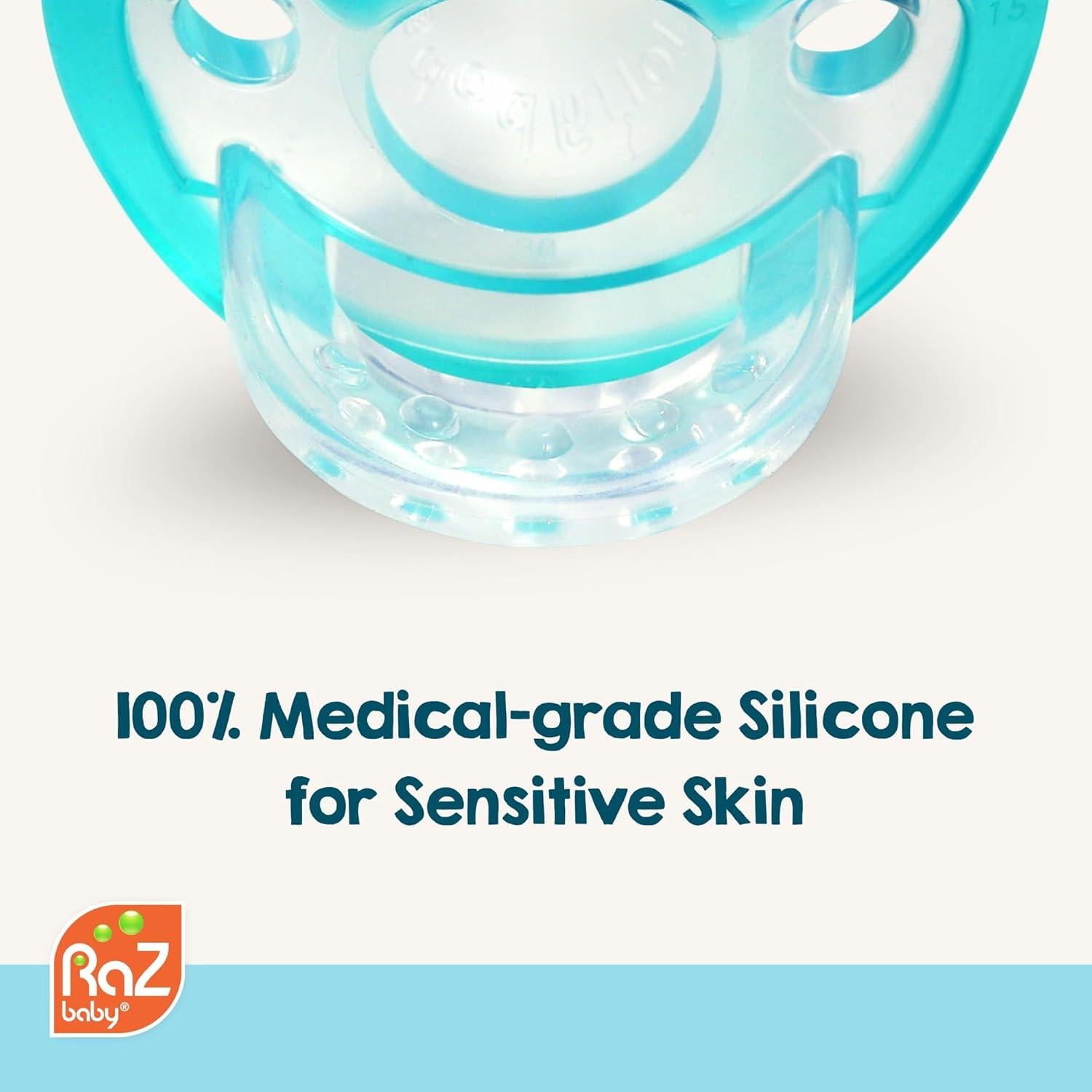 Chupete RaZbaby JollyPop Naranja 0-3 meses Silicona BPA