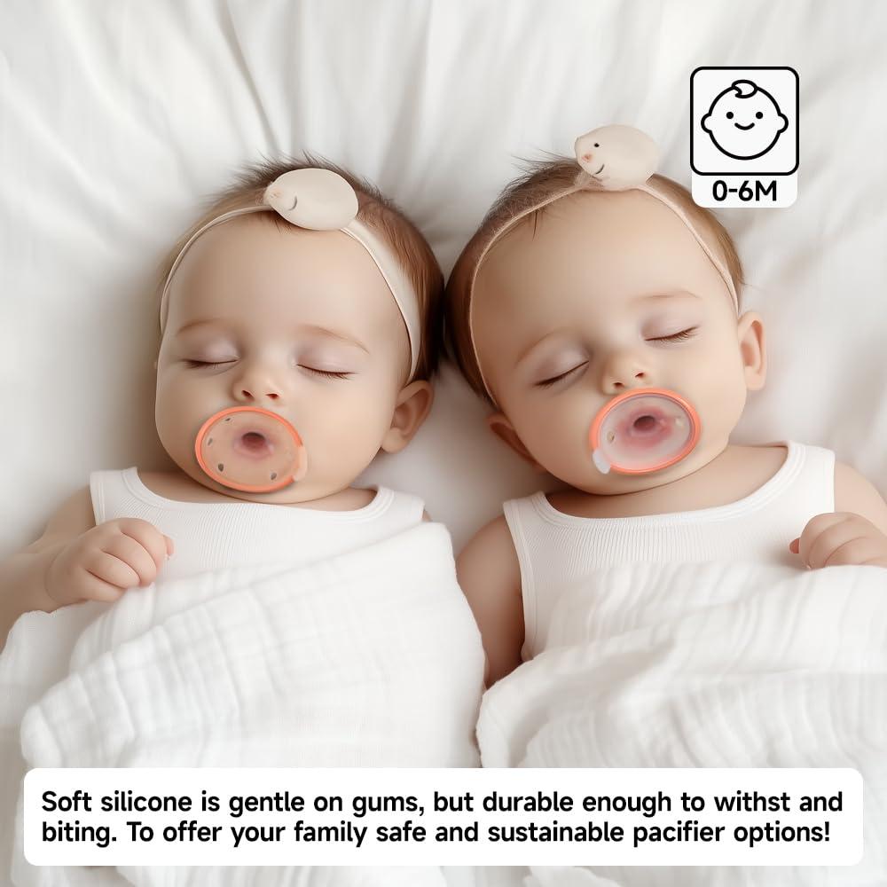 Chupetes de Silicona Suave Garkoko para Bebés 0-6 Meses - Set de 2