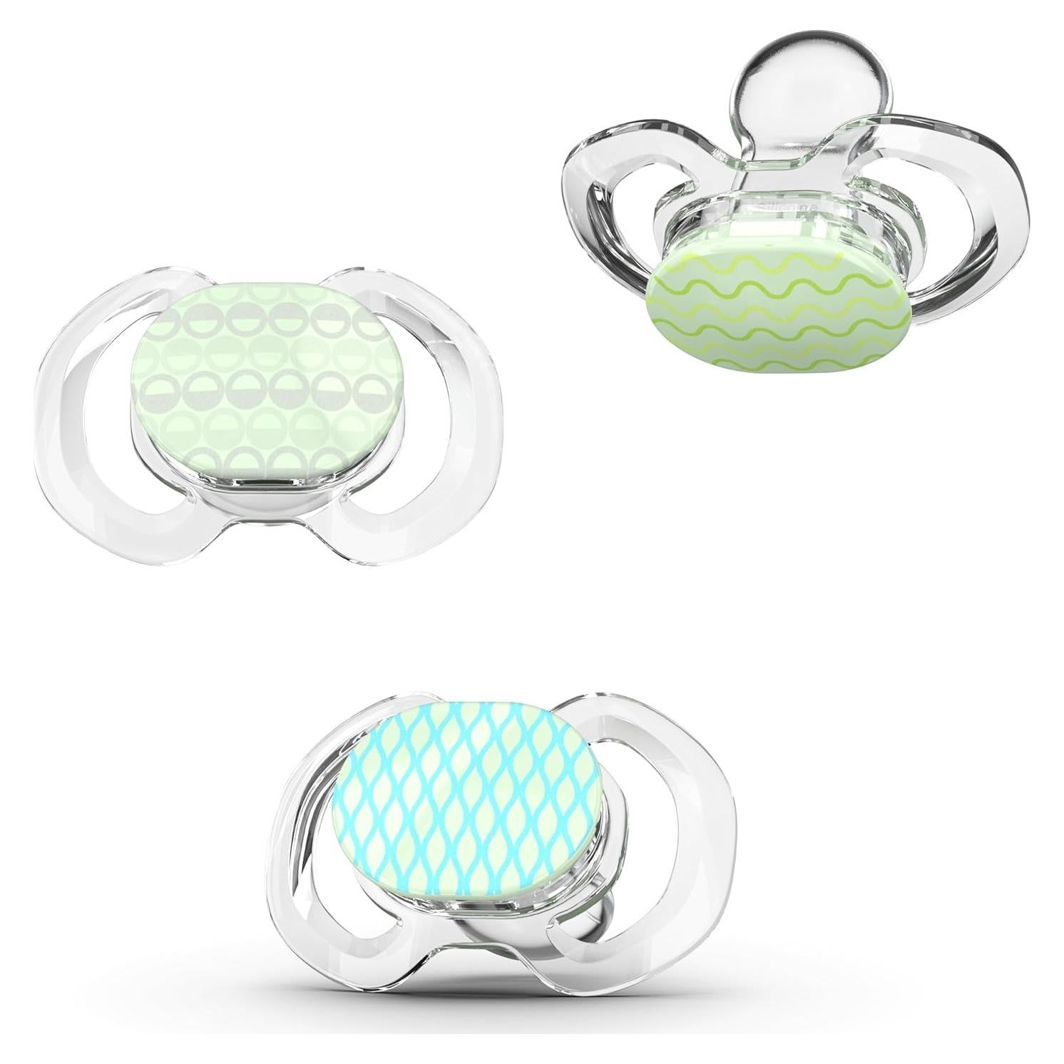 Chupete Smilo Baby Ortodóntico 9+ Meses - Paquete de 3 Silicona