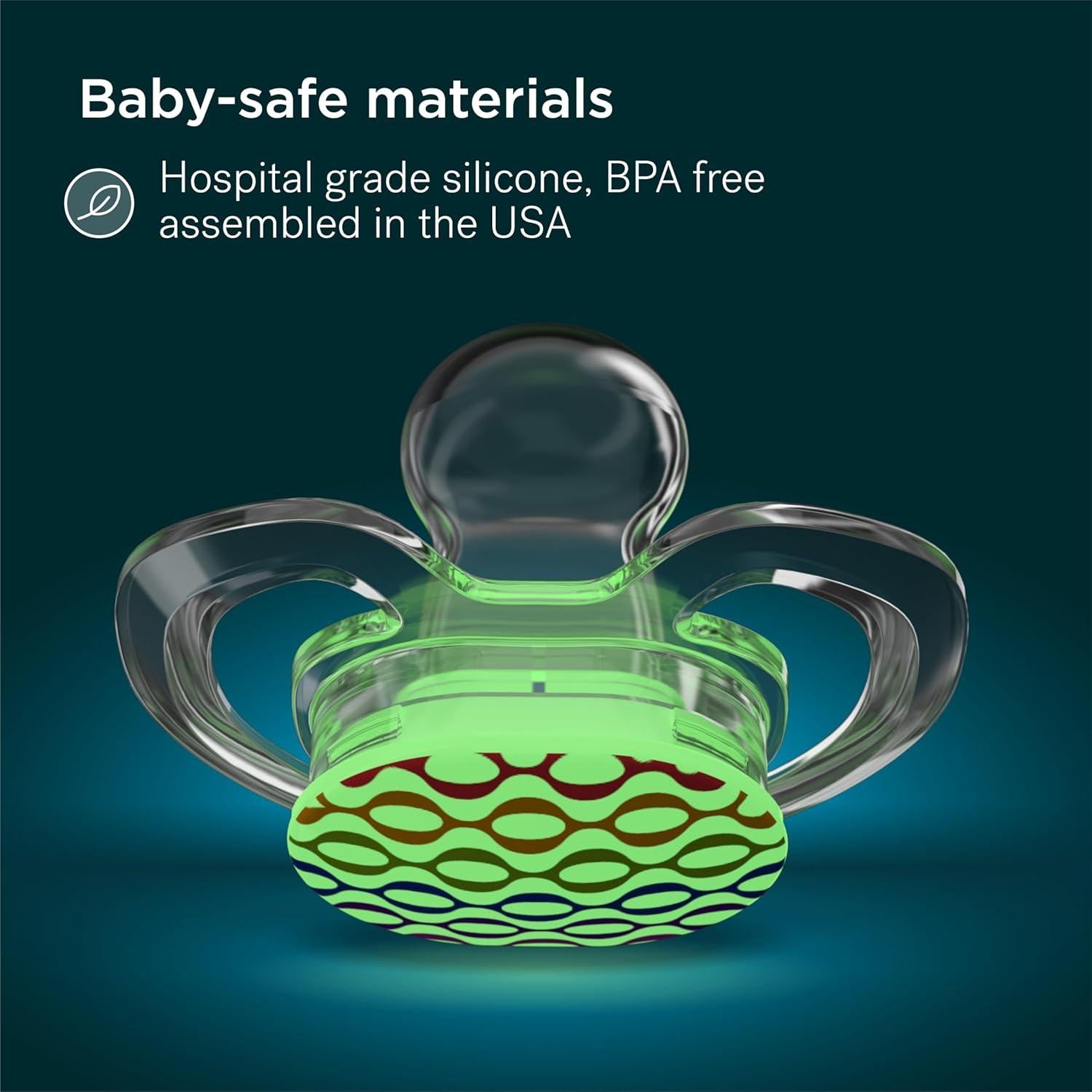 Chupete Smilo Baby Ortodóntico 9+ Meses - Paquete de 3 Silicona