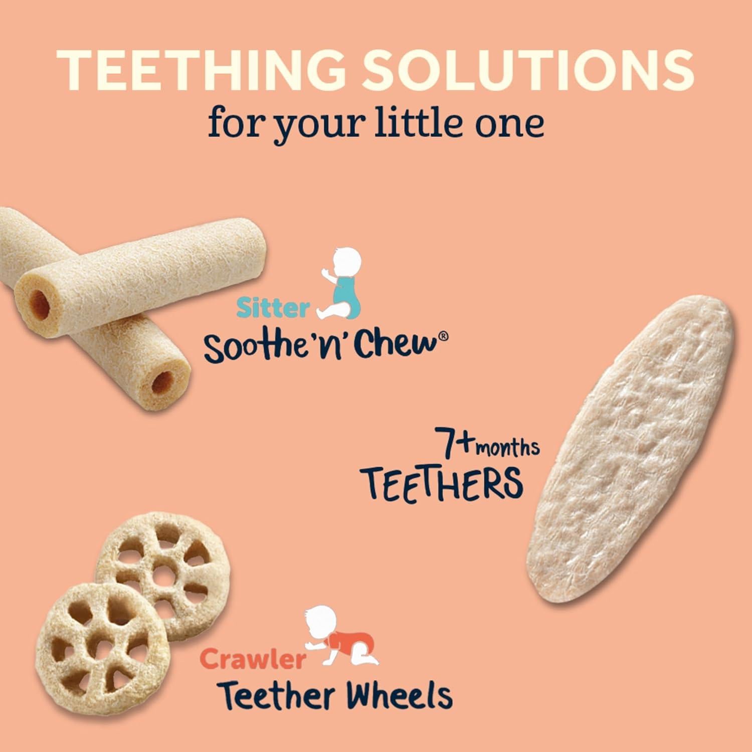 Galletas de Dentición Gerber Fresa Manzana Espinaca 12 Unidades