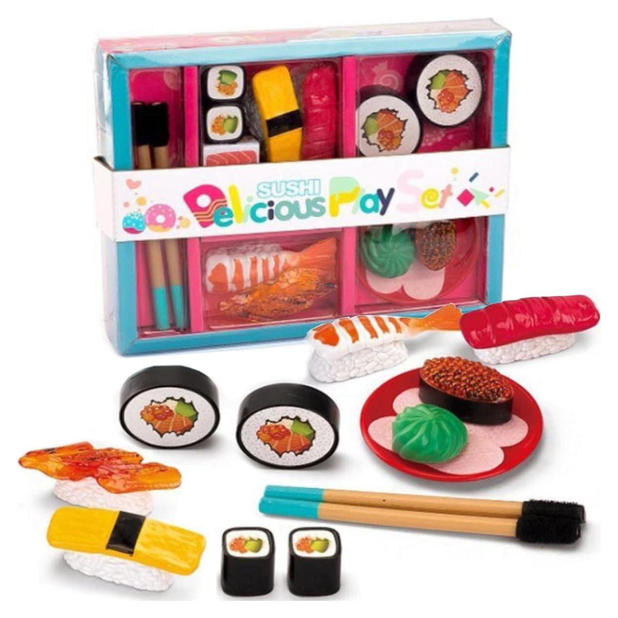 Set de Sushi para Jugar Liberty Imports - 19 Piezas de Comida