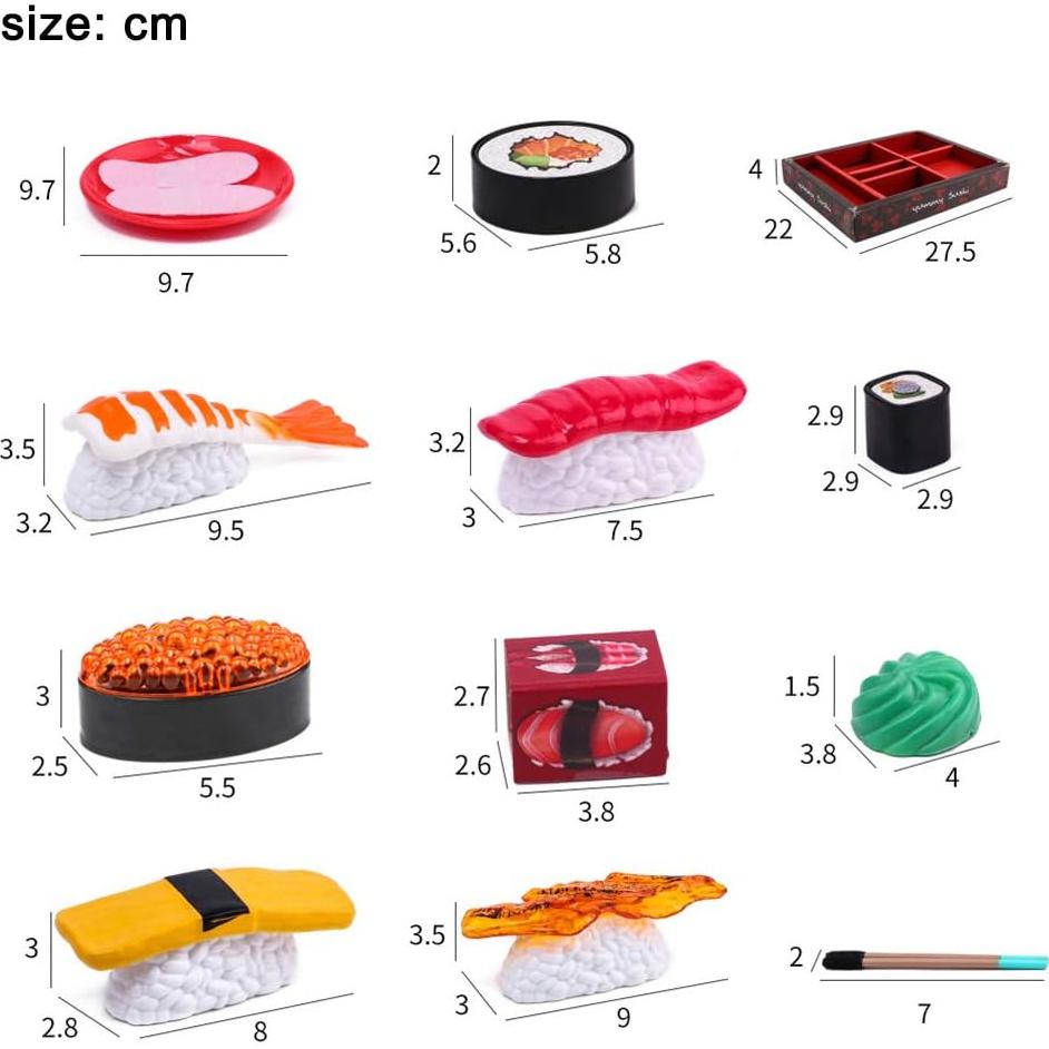 Set de Sushi para Jugar Liberty Imports - 19 Piezas de Comida