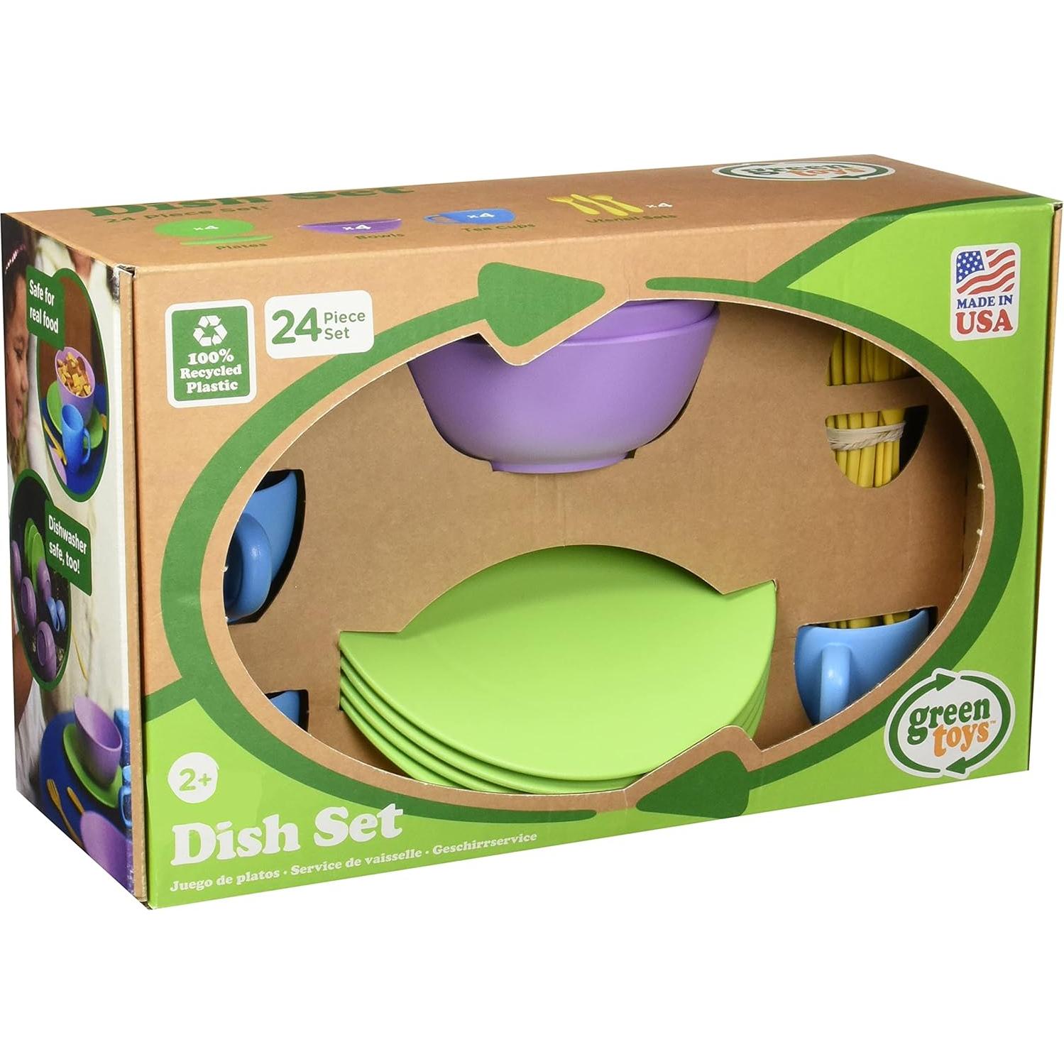 Juego de Platos Green Toys - 4 Piezas - Hecho en EE. UU.