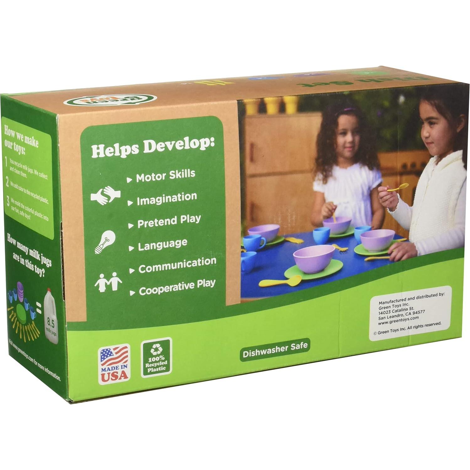 Juego de Platos Green Toys - 4 Piezas - Hecho en EE. UU.