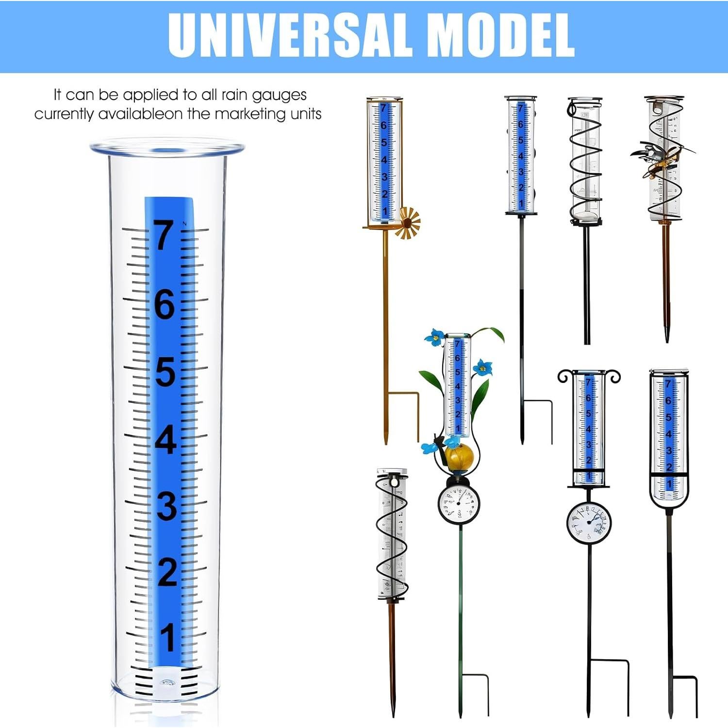 Juego de Reemplazo Medidor de Lluvia YBEATY con Cepillo
