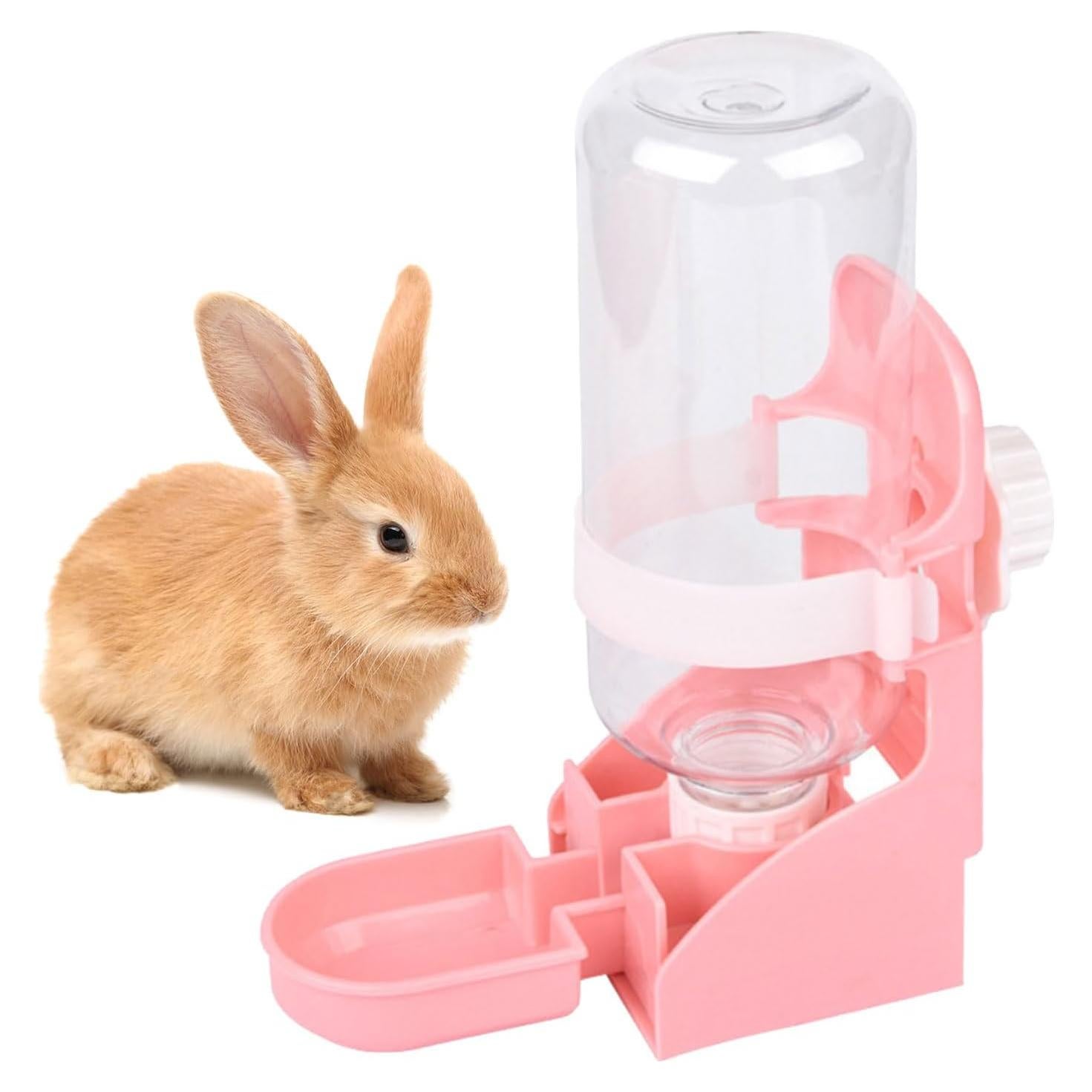 Dispensador Automático de Agua JOCNIKA para Conejos 500ml Rosa