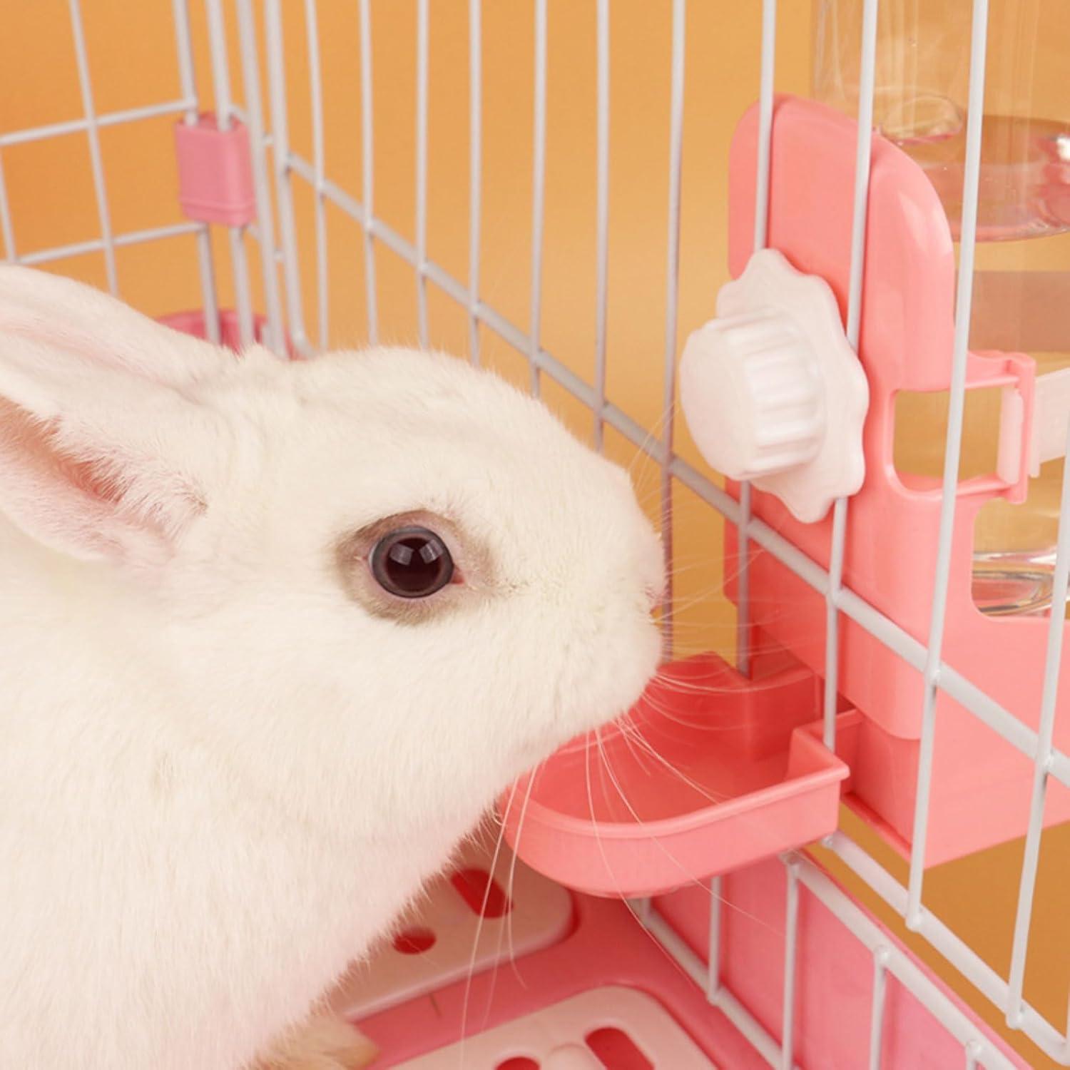 Dispensador Automático de Agua JOCNIKA para Conejos 500ml Rosa