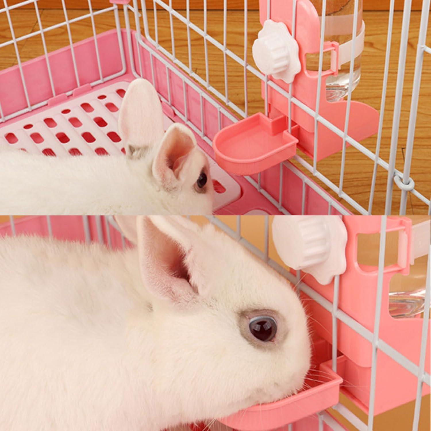 Dispensador Automático de Agua JOCNIKA para Conejos 500ml Rosa