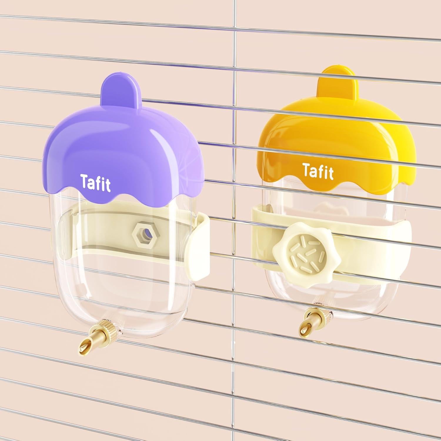 Dispensador de Agua para Mascotas Tafit Beige 360ml Sin Goteo