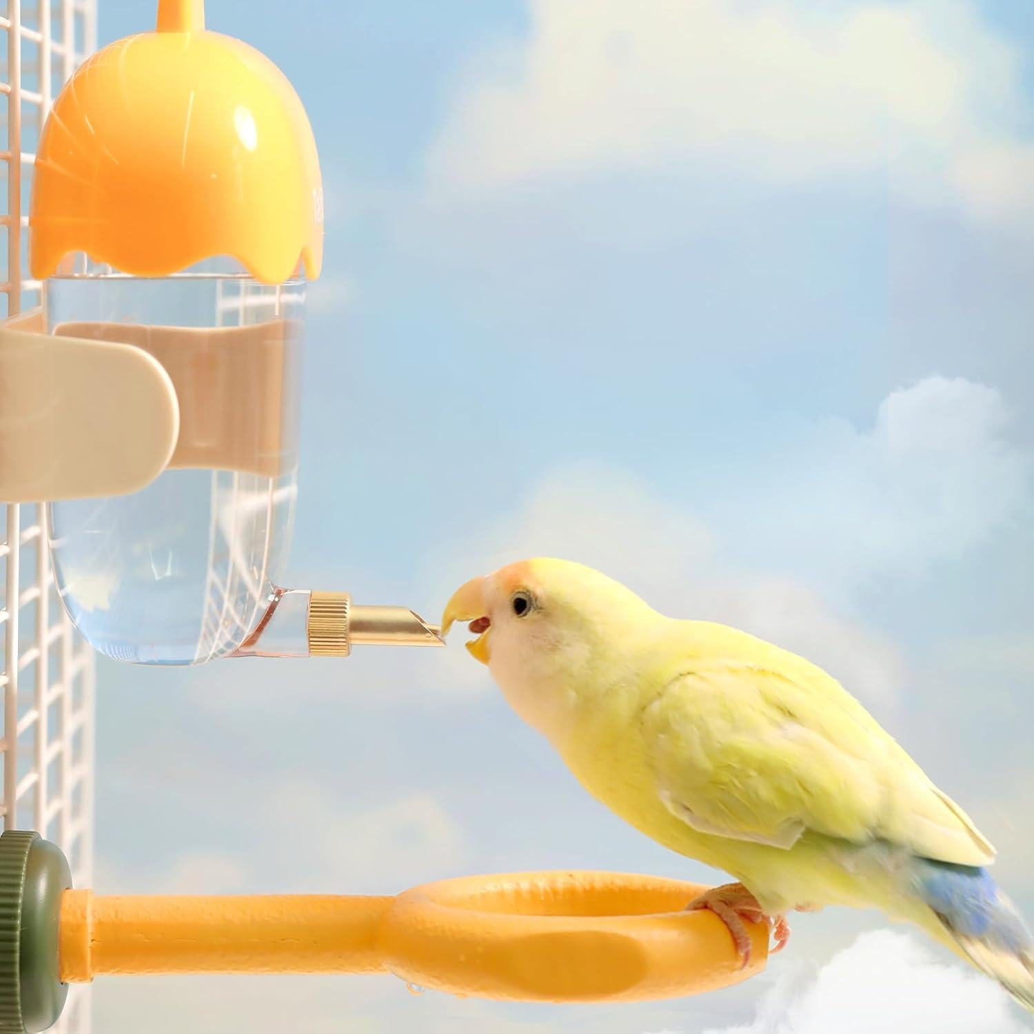 Dispensador de Agua para Mascotas Tafit Beige 360ml Sin Goteo