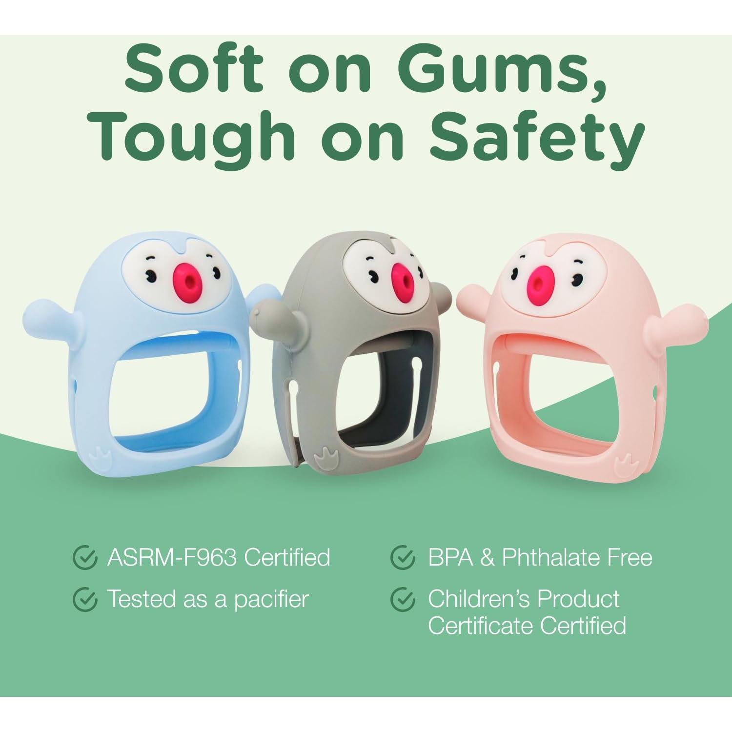 Mordedor de Dentición Rosa TotCo para Bebés 0-6 Meses