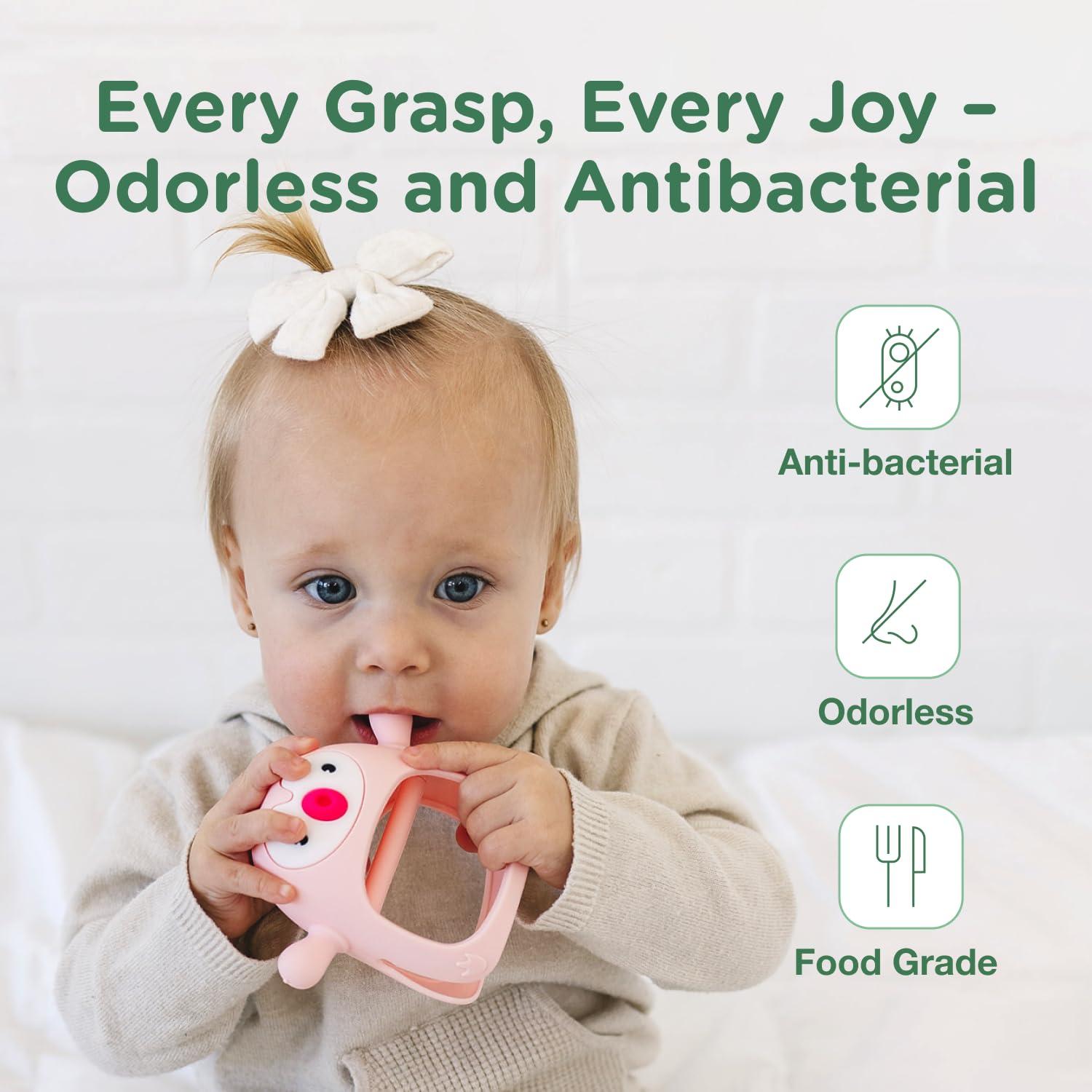 Mordedor de Dentición Rosa TotCo para Bebés 0-6 Meses