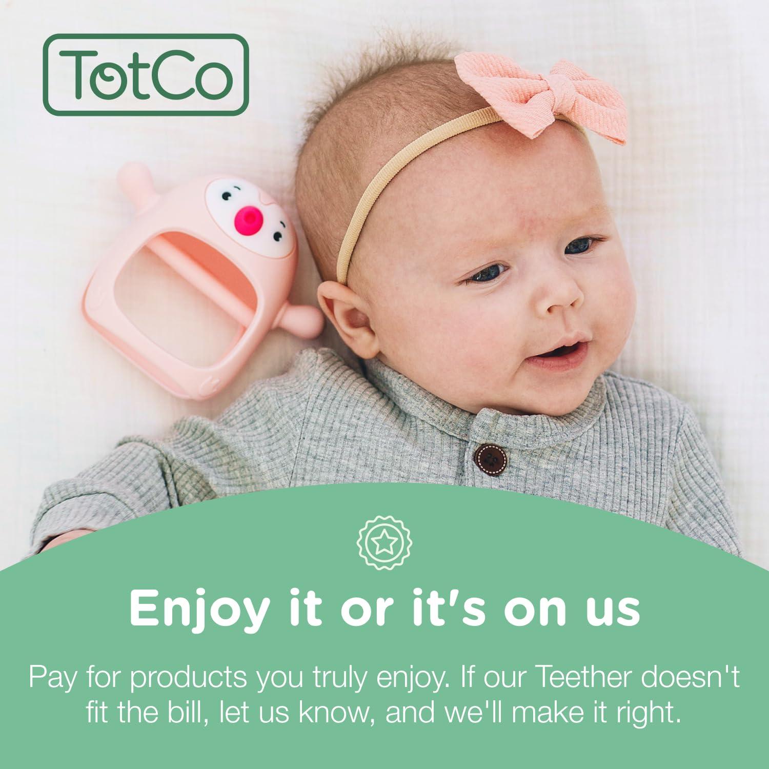 Mordedor de Dentición Rosa TotCo para Bebés 0-6 Meses