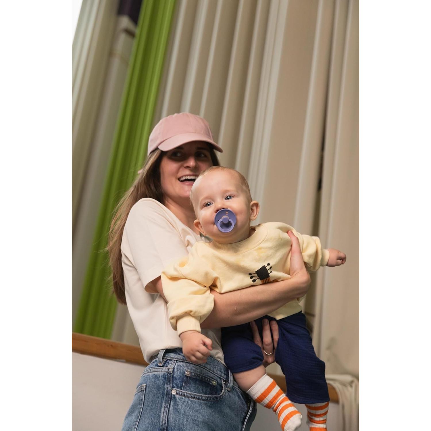 Chupete BIBS Colour 4-Pack Marfil 6-18 Meses Libre de BPA