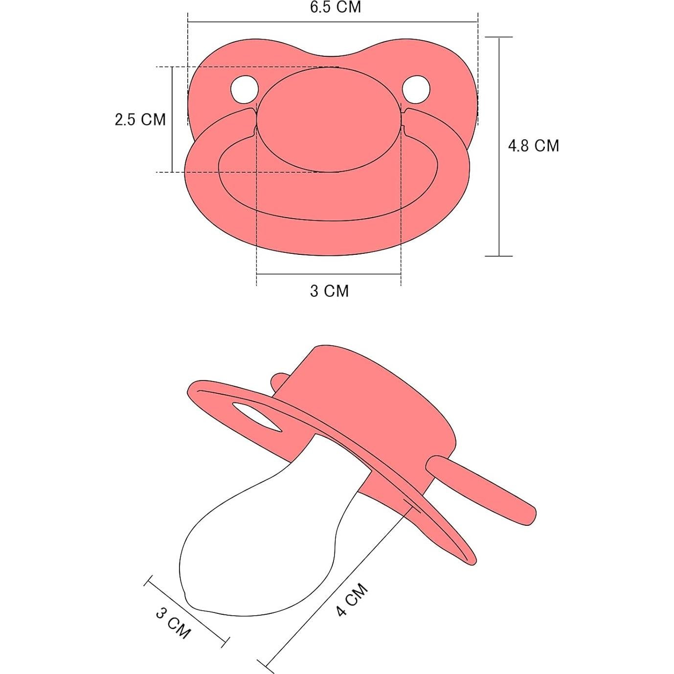 Chupete LittleForBig BigShield Gen-1 Rojo 6.6x4.8cm