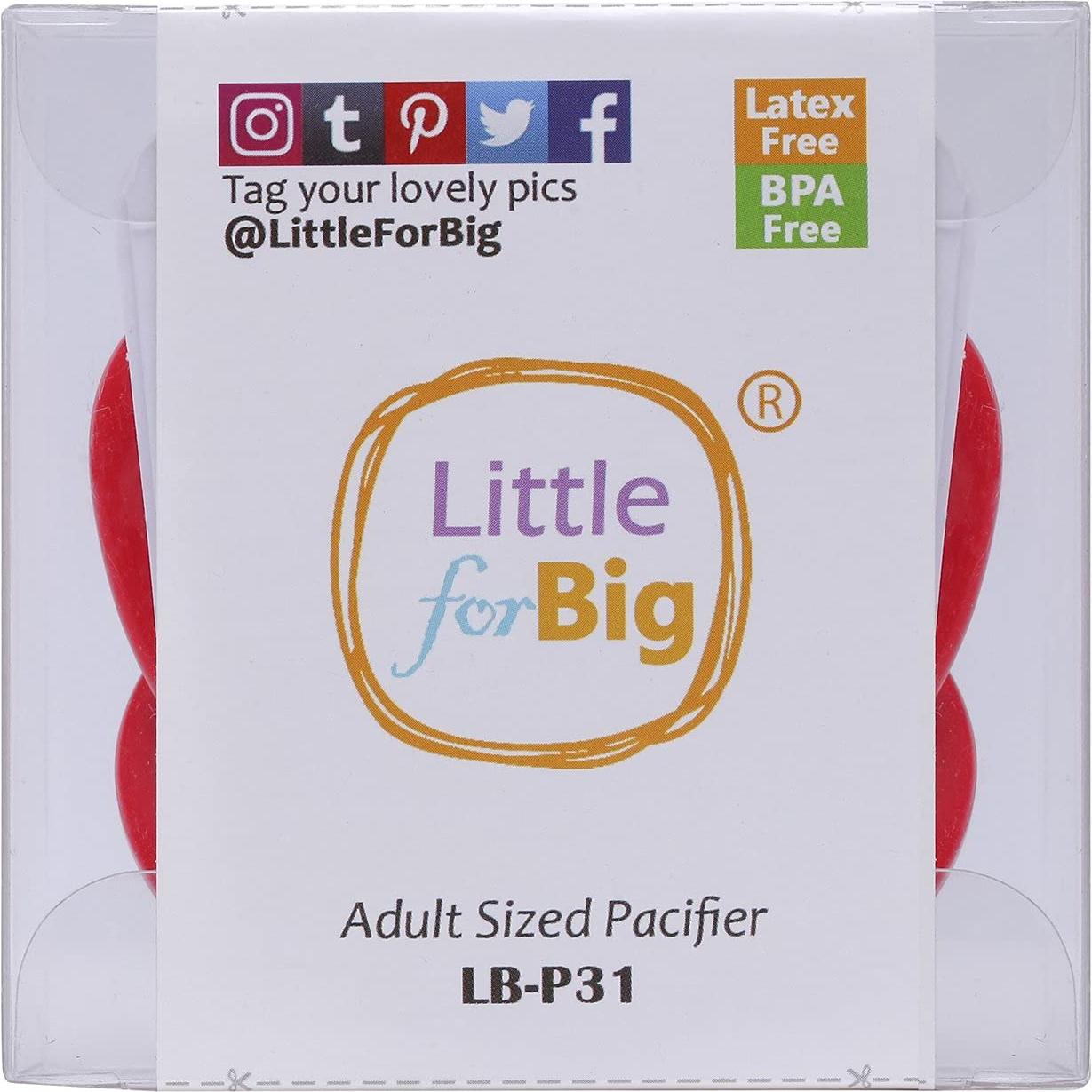 Chupete LittleForBig BigShield Gen-1 Rojo 6.6x4.8cm