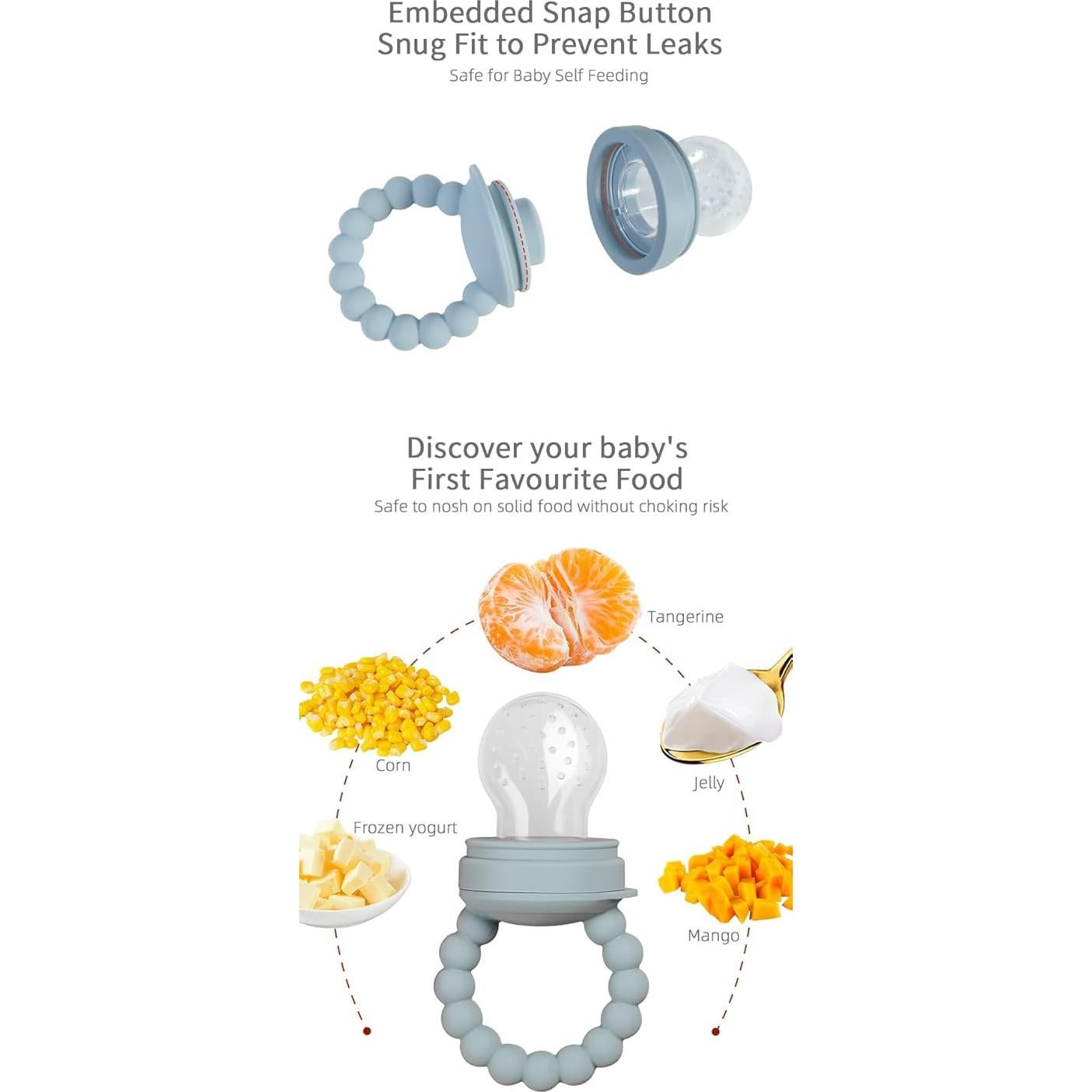 Alimentador de Silicona Rosa para Bebés - Libre de BPA