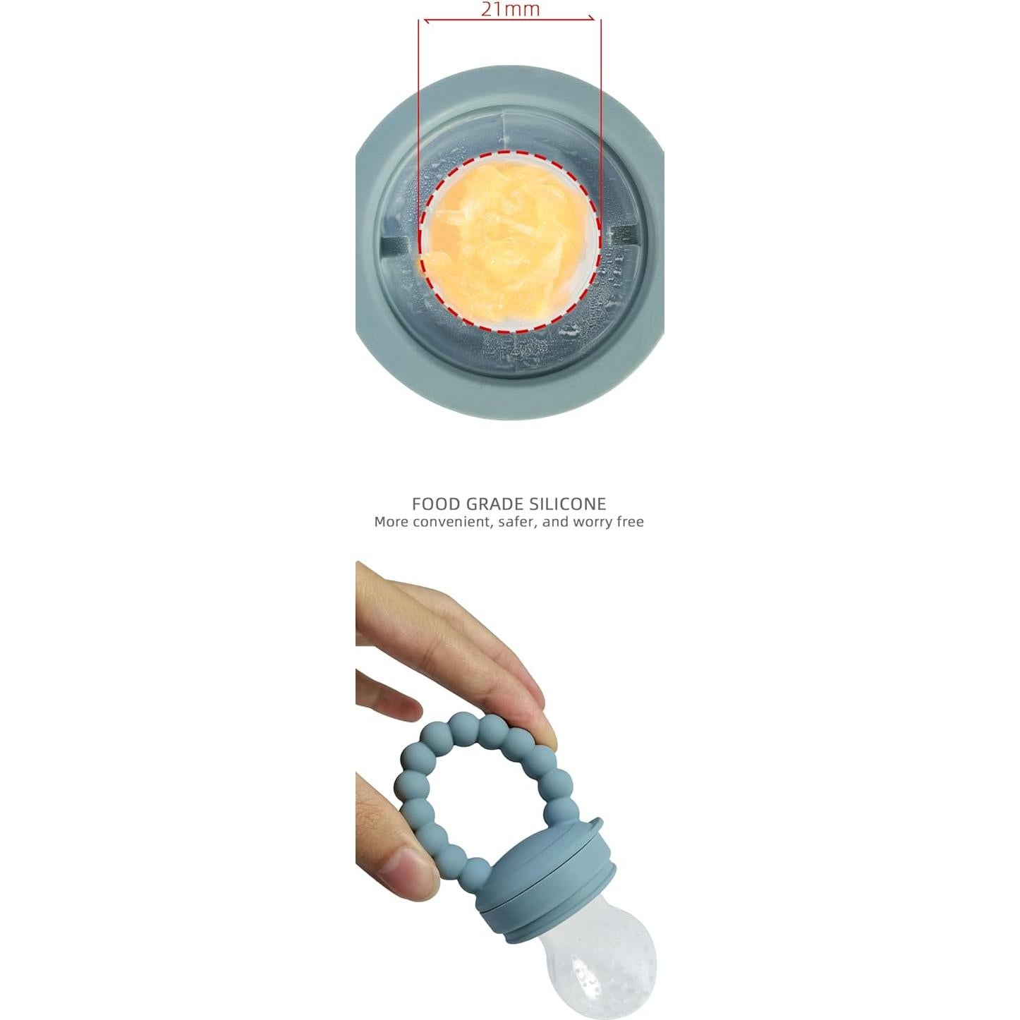 Alimentador de Silicona Rosa para Bebés - Libre de BPA