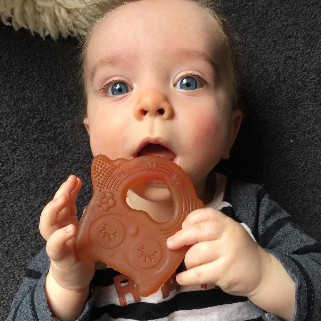 Mordedor de Silicona Haakaa Búho Sonriente 9.5x8.5cm