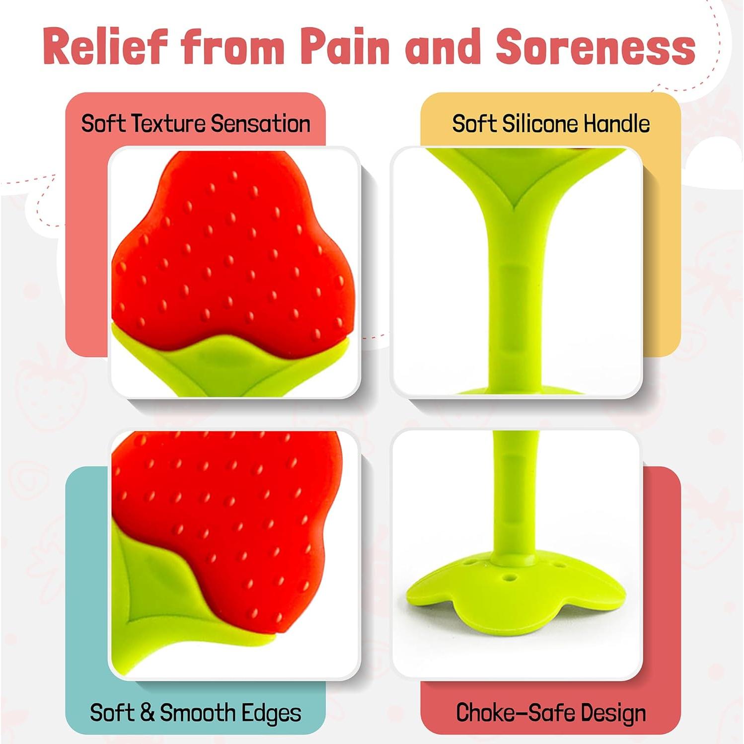 Set de Mordedores para Bebés 6-Pack Silicona Alimentaria