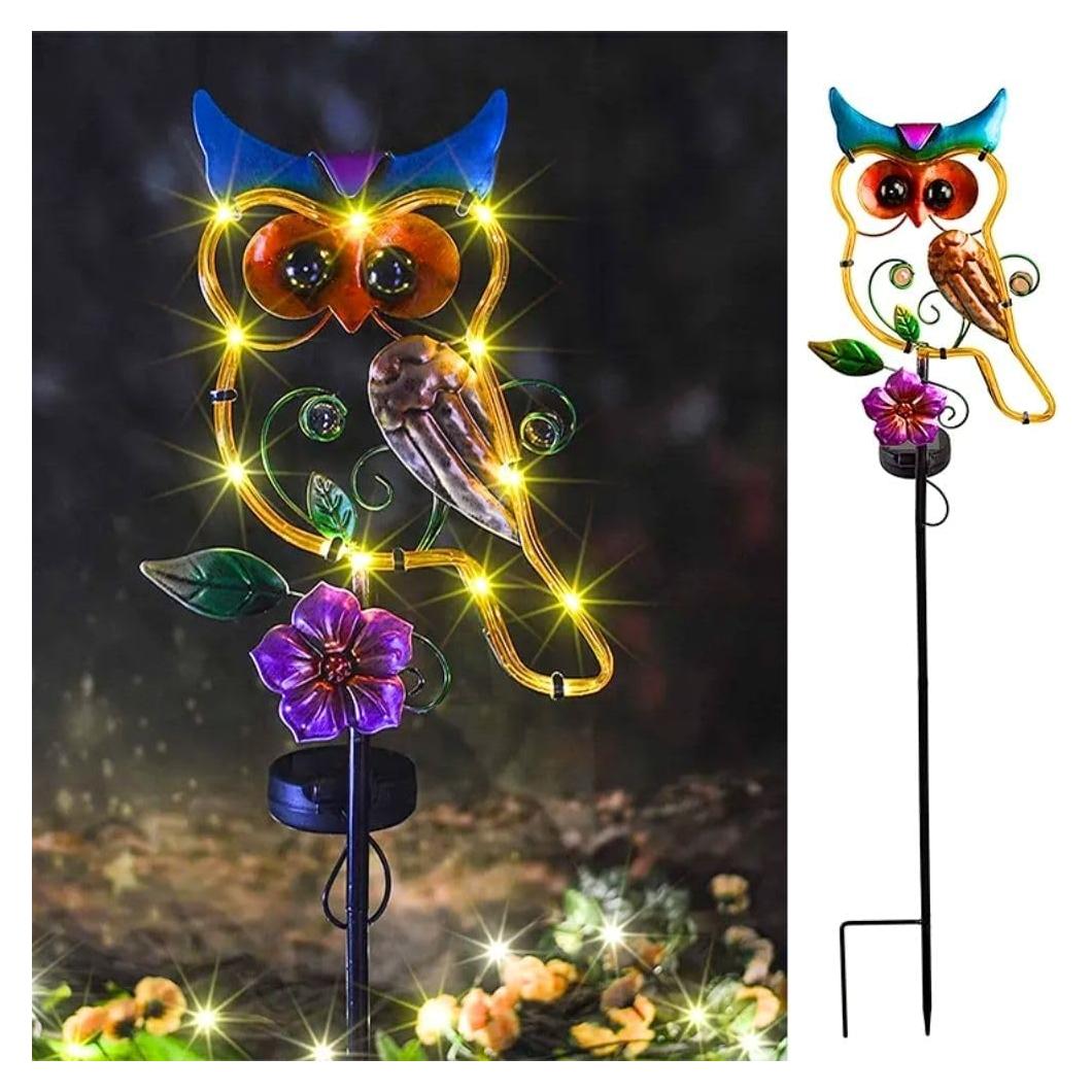 Luz Solar Decorativa de Jardín Siegaoo 105.4 cm Búho