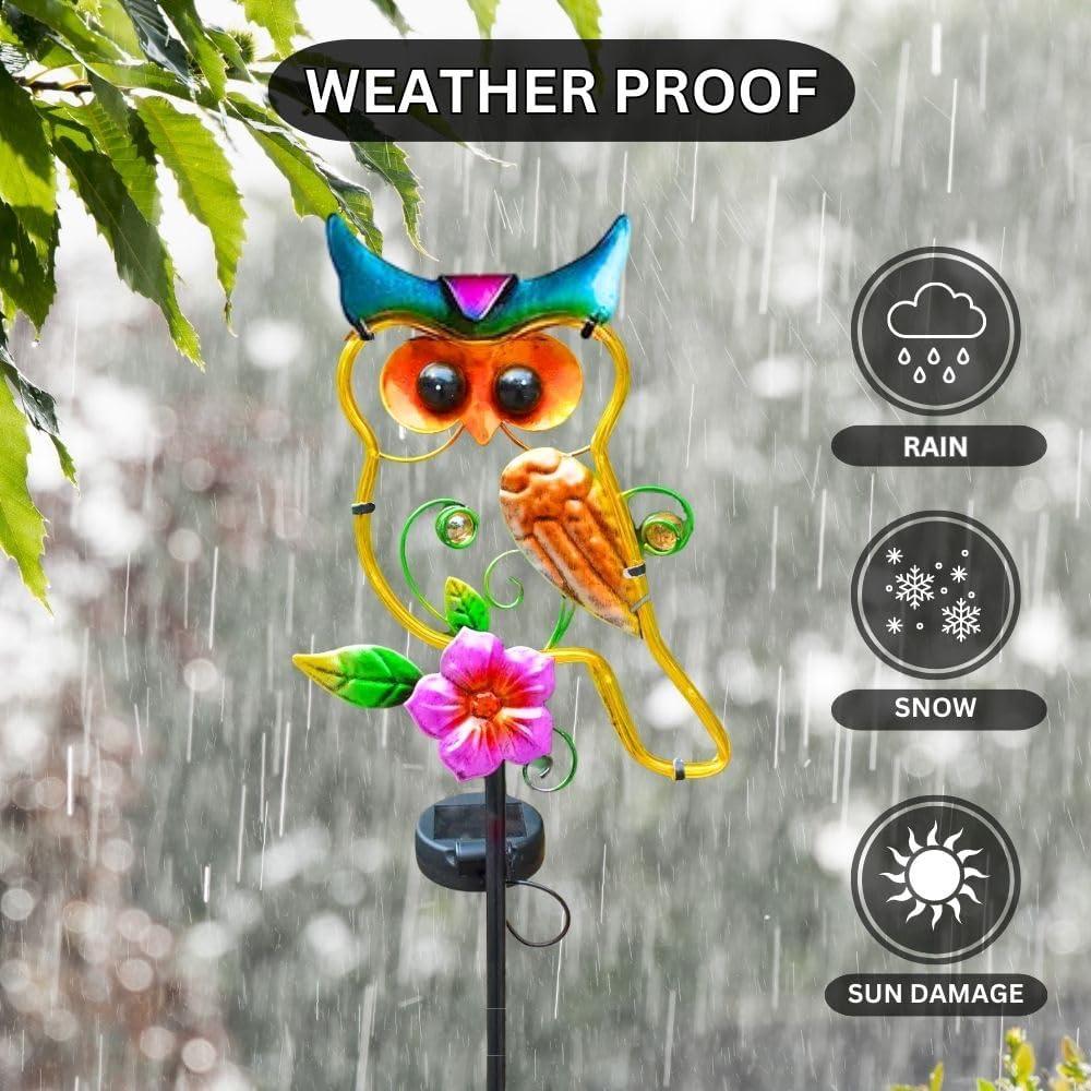 Luz Solar Decorativa de Jardín Siegaoo 105.4 cm Búho