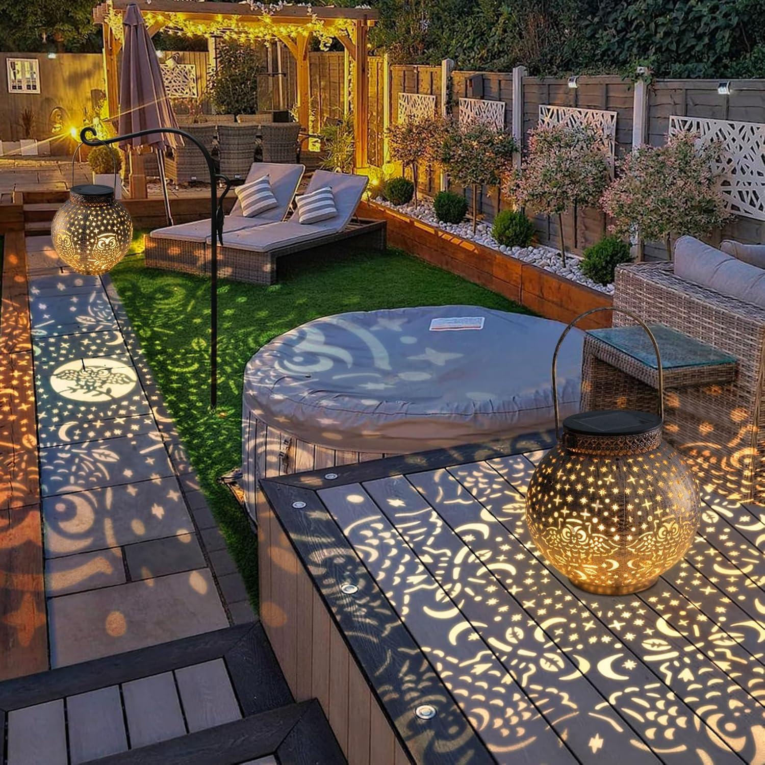 Linternas Solares Decorativas Singingarden 2 Piezas Jardín