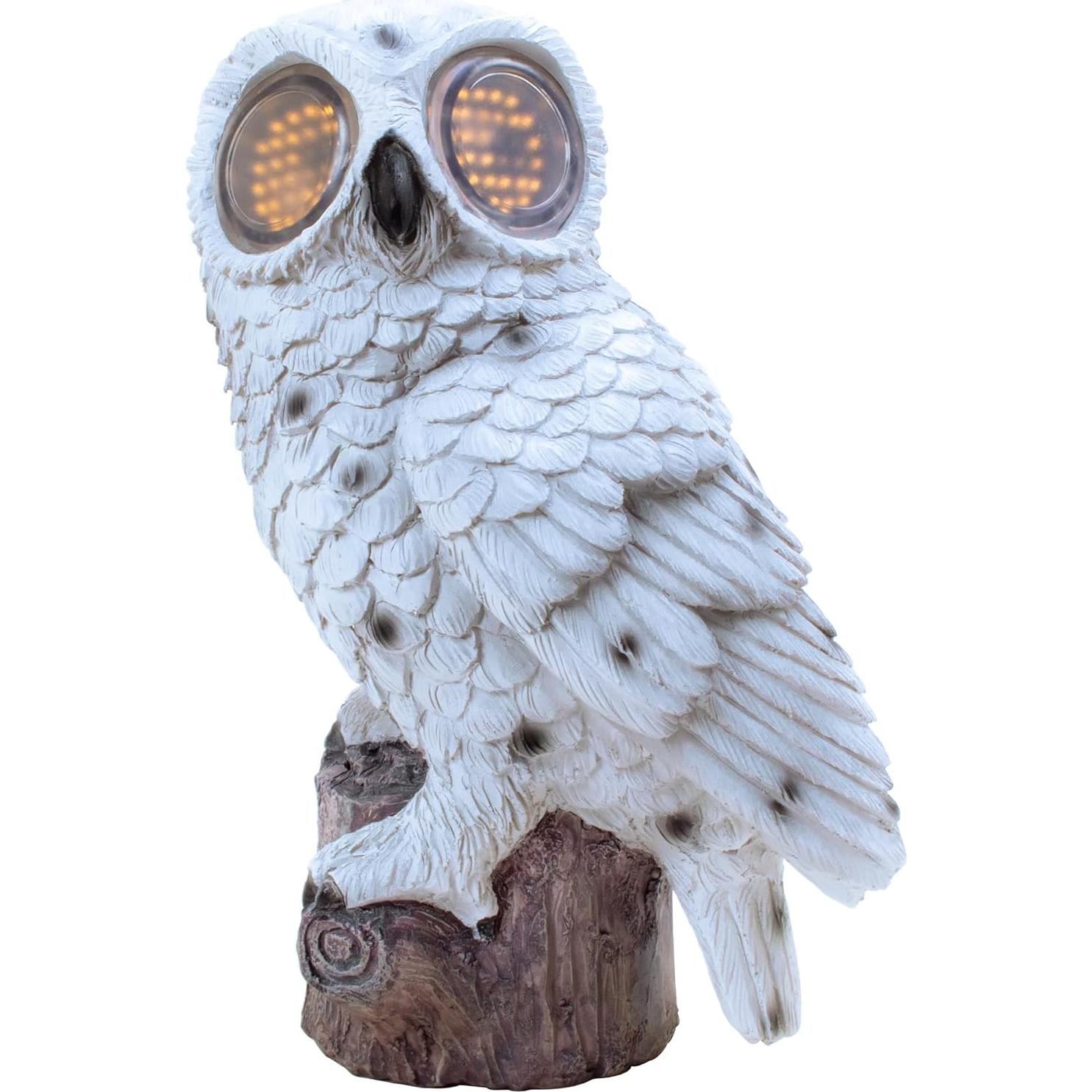 Estatua de Jardín Búho Solar Elfengarden con Luces LED 24.1cm