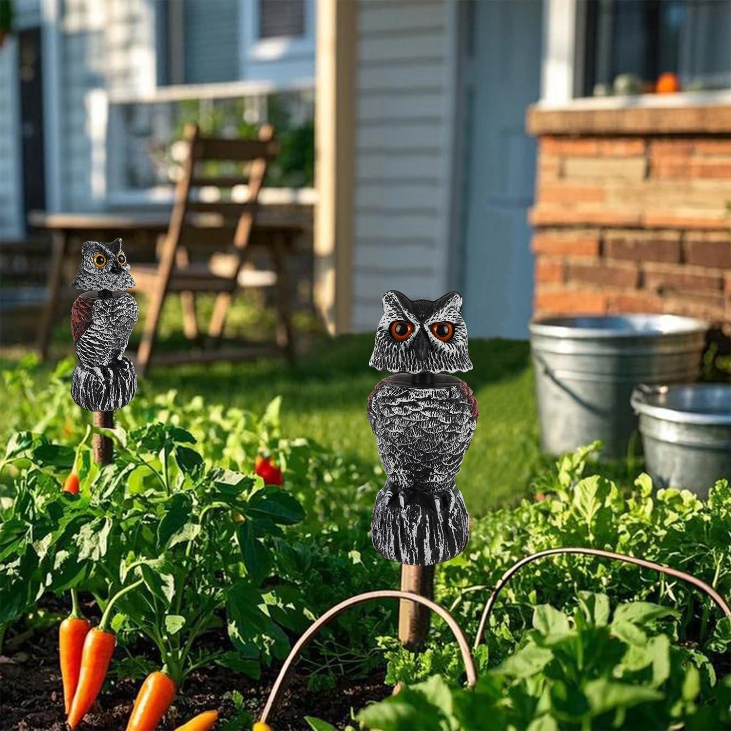 Hausse 2 Búhos Ahuyentadores de Aves 28.4 cm Plástico