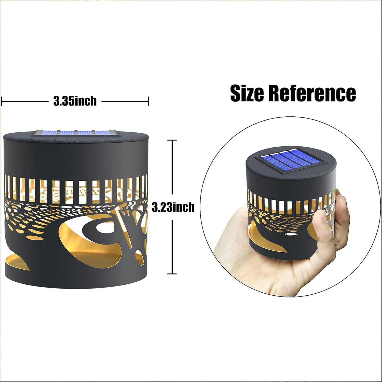 Luces Solares para Cercas Gardencave - Paquete de 4, IP55