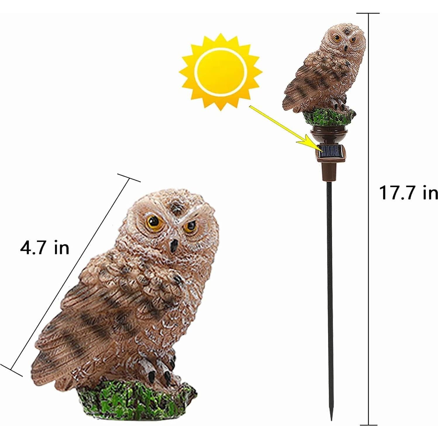 Luz Solar de Búho GONIMY para Jardín - 2 Piezas 44.96 cm