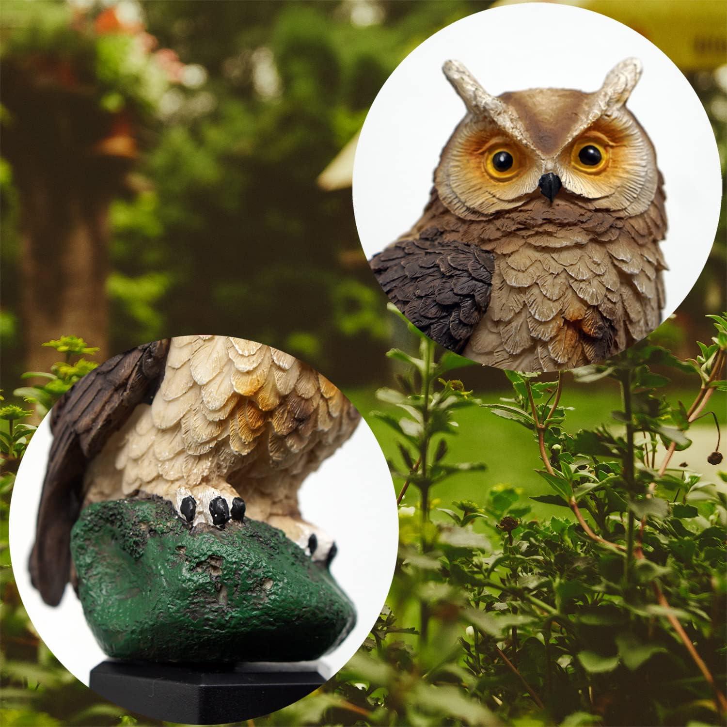 Luces Solares de Búho GONIMY - Paquete de 2 para Jardín