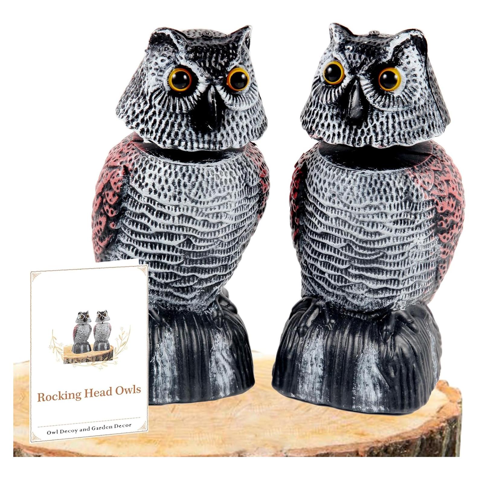 Escultura Espantapájaros Búho WonderField 21 cm - Paquete de 2