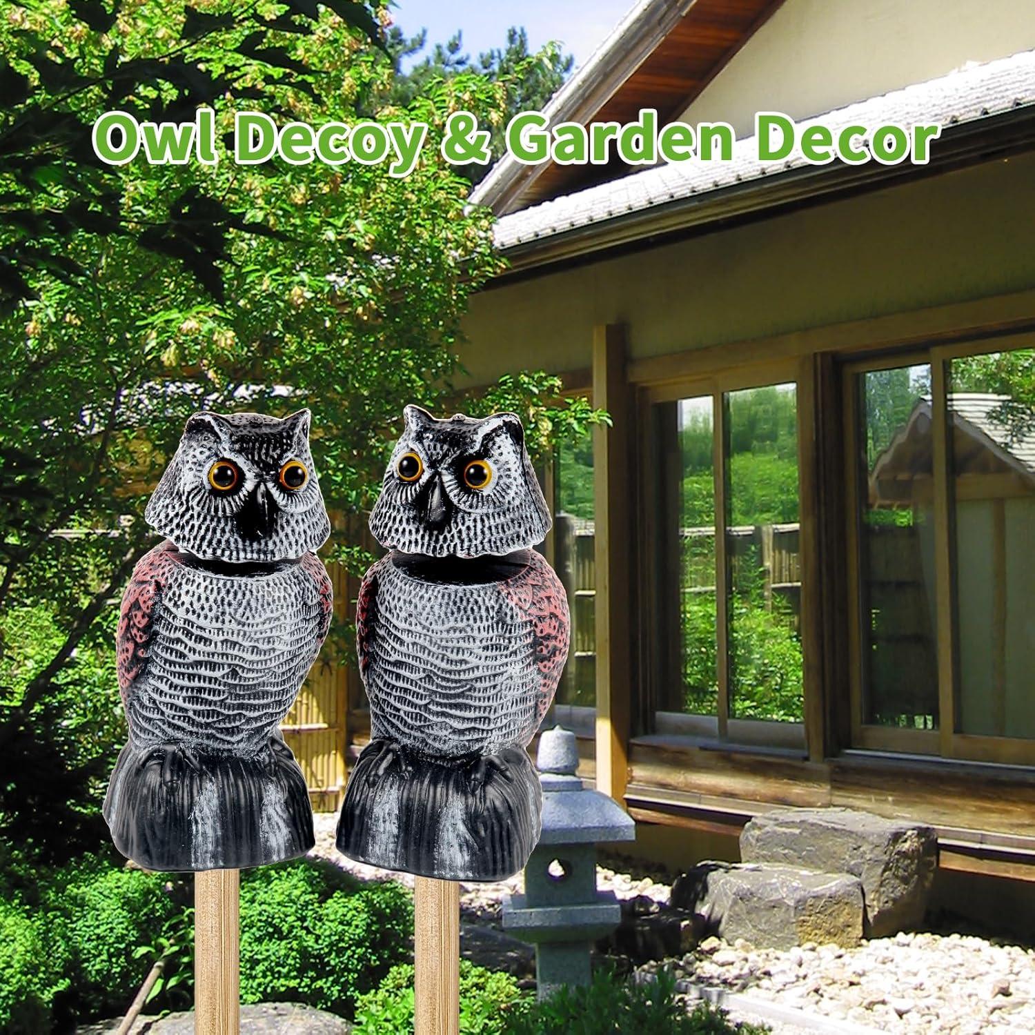 Escultura Espantapájaros Búho WonderField 21 cm - Paquete de 2