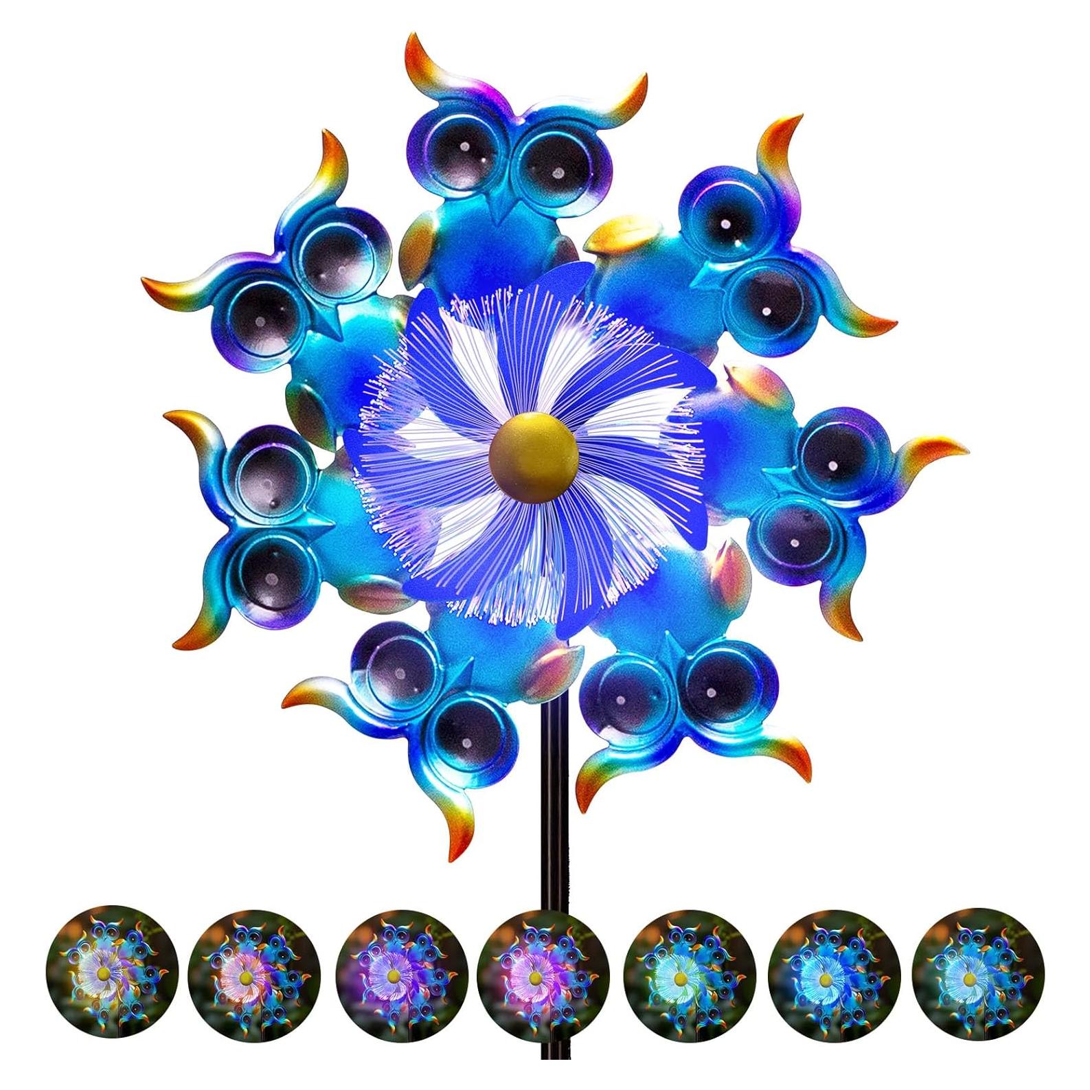 Girasoles Solares de Búho BUARO8AGA para Jardín 129.5 cm