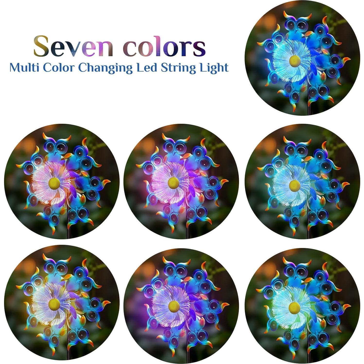 Girasoles Solares de Búho BUARO8AGA para Jardín 129.5 cm