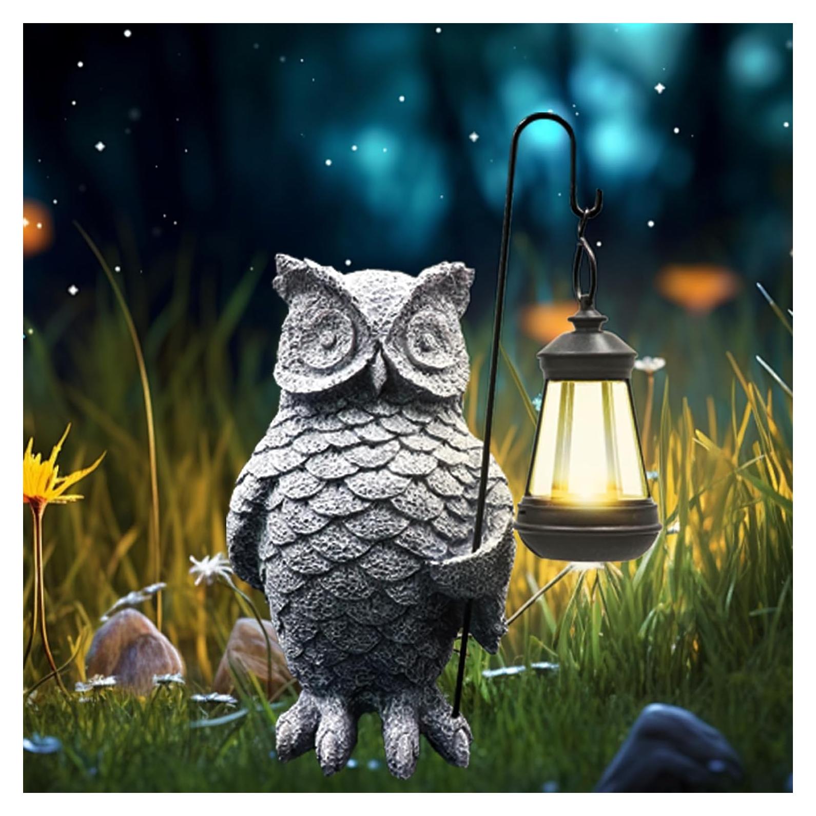 Luces Solares de Búho BingegePet para Jardín Exterior