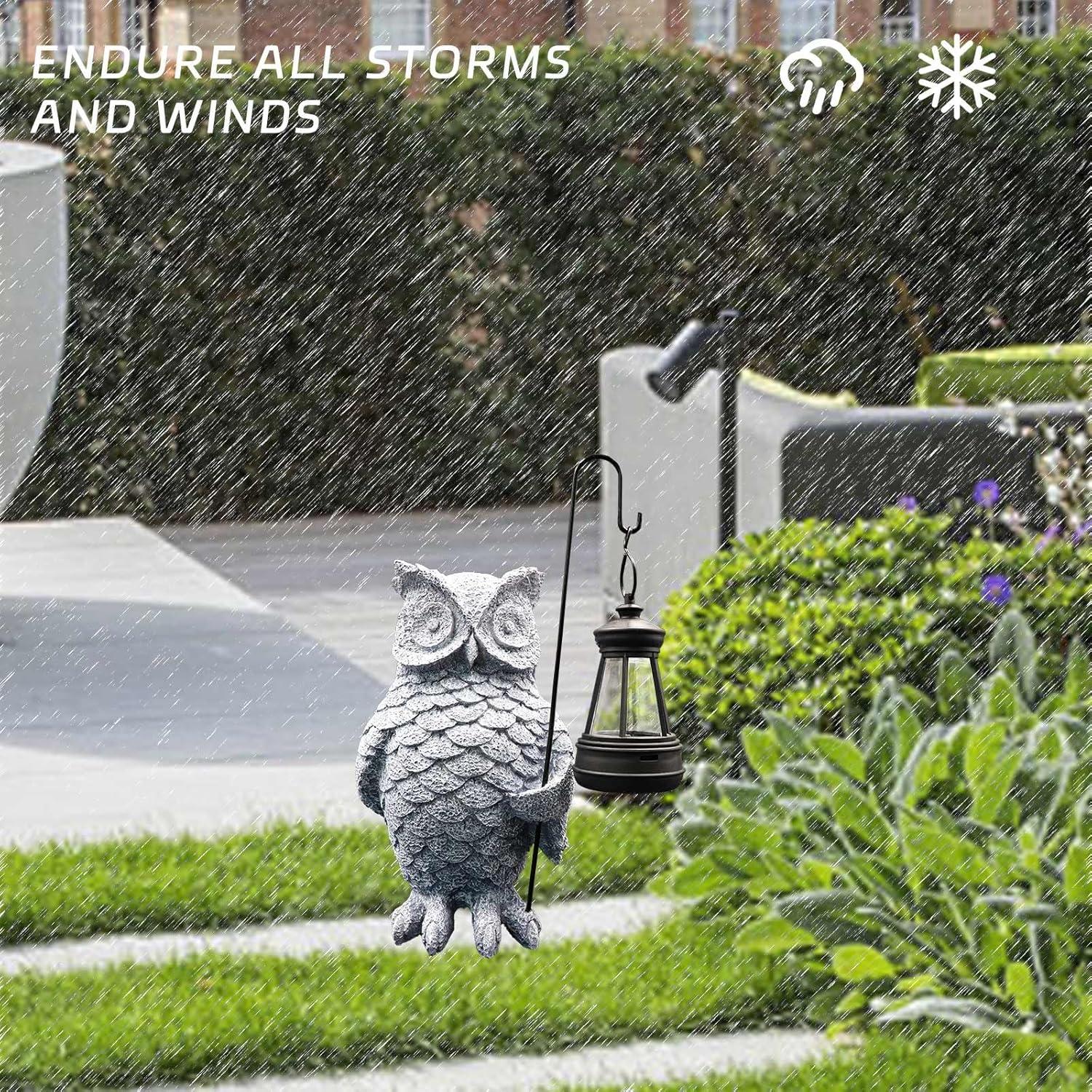 Luces Solares de Búho BingegePet para Jardín Exterior