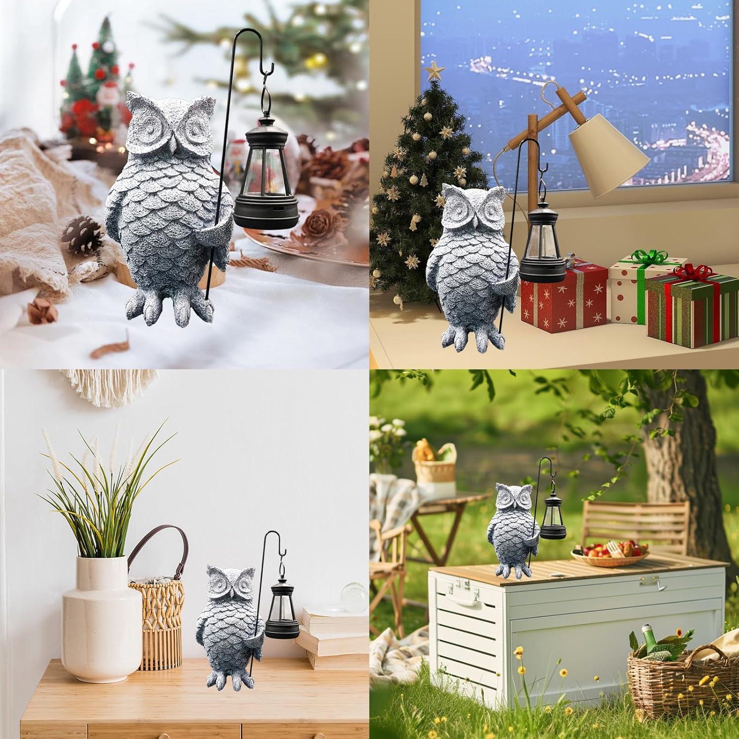 Luces Solares de Búho BingegePet para Jardín Exterior