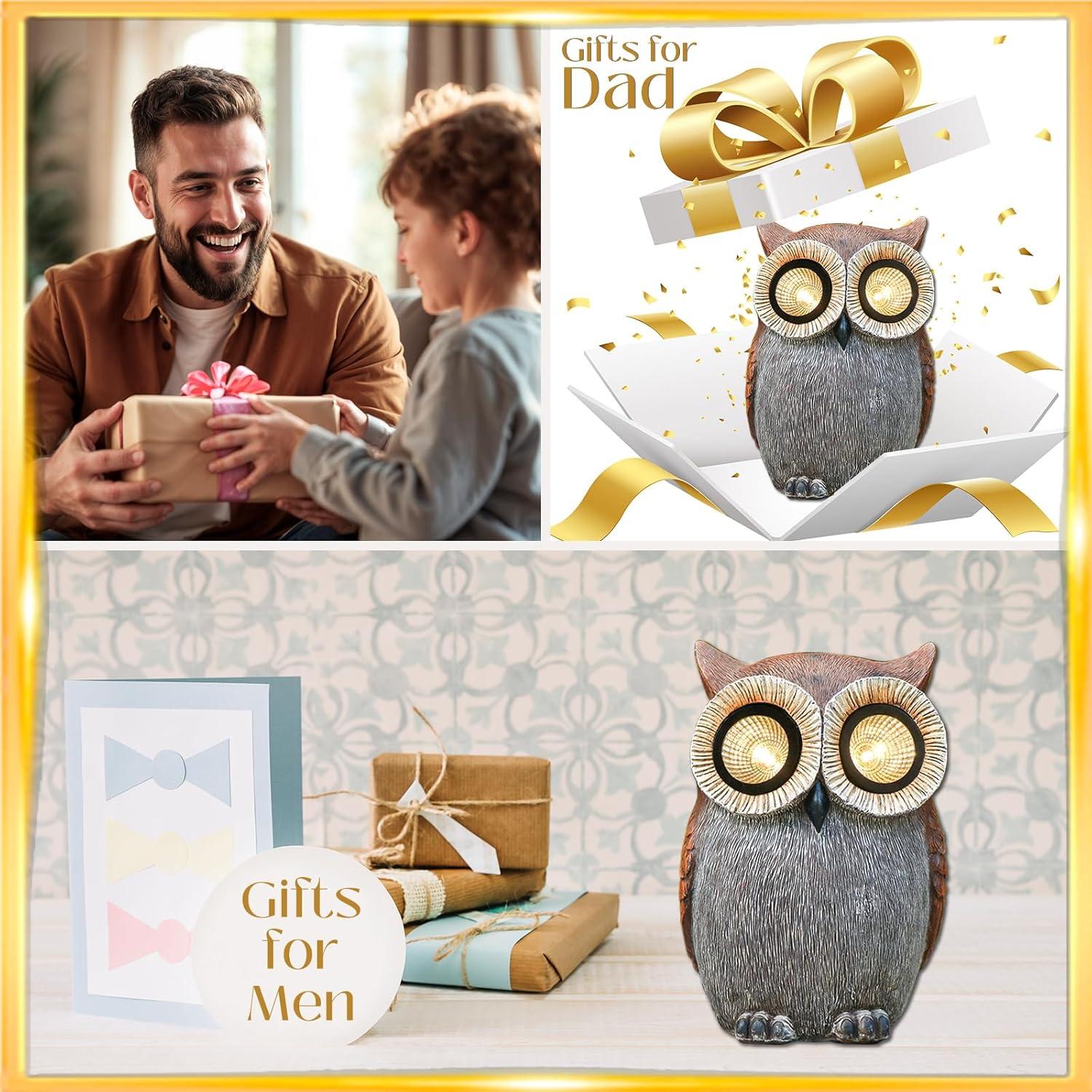 Estatua Solar de Búho DKJOCKY para Jardín 26.9 cm