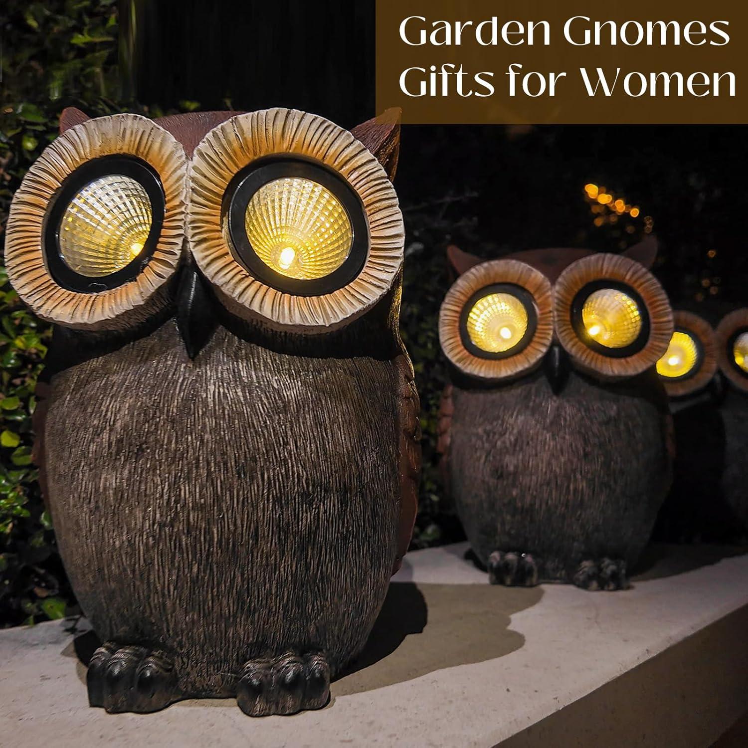 Estatua Solar de Búho DKJOCKY para Jardín 26.9 cm