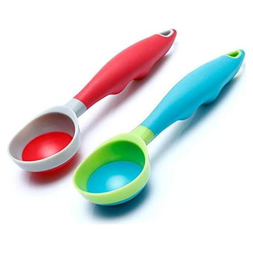 Cucharón de Helado Antiadherente Tellshun 2PCS PPR + Goma