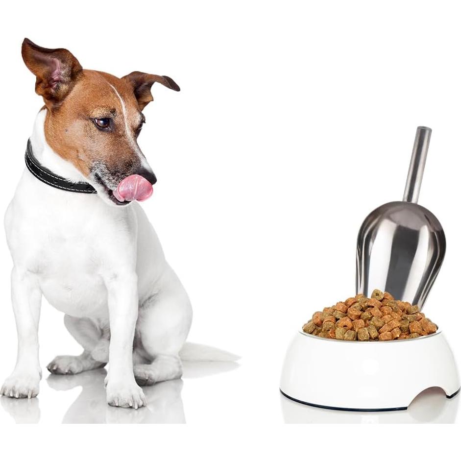 Cucharón de Acero Inoxidable para Comida de Perros - 2 Pcs