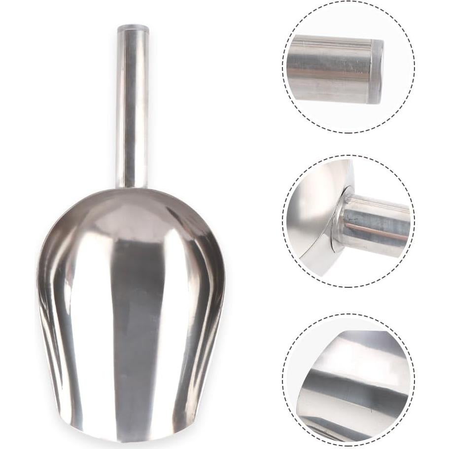 Cucharón de Acero Inoxidable para Comida de Perros - 2 Pcs